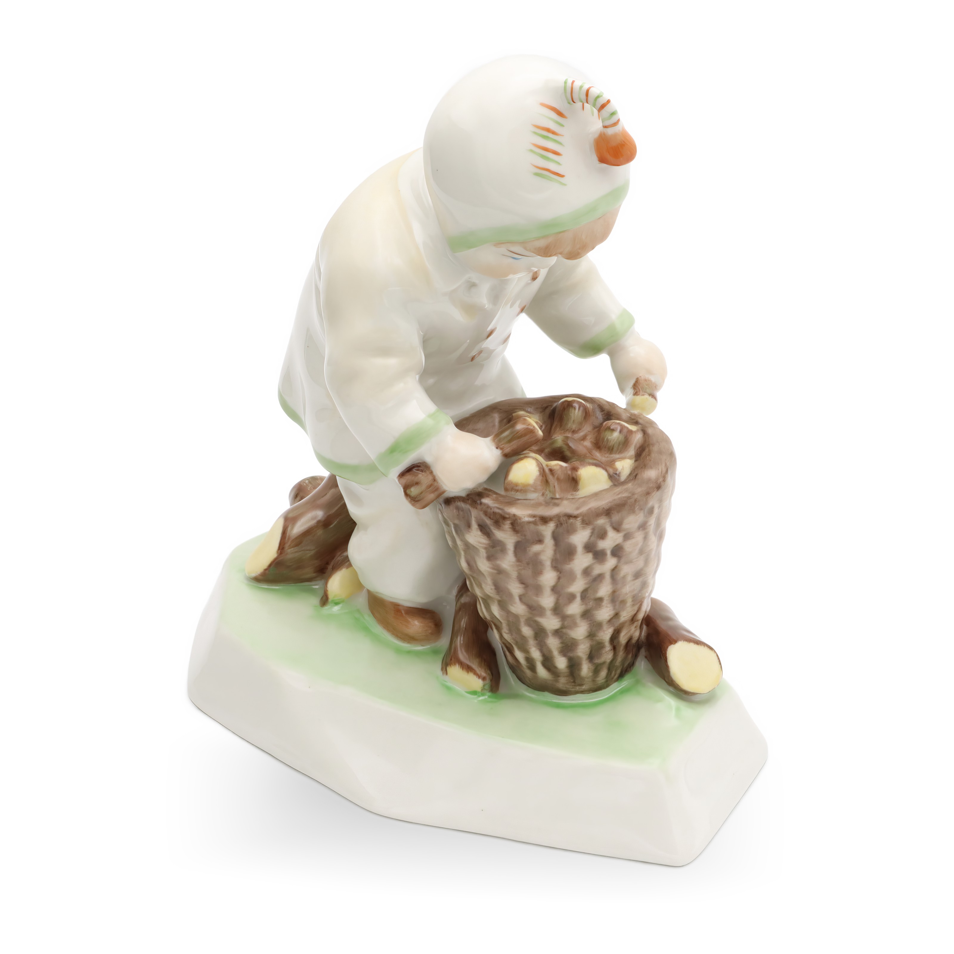 Vintage Zsolnay Porcelain Little Boy Gathering Wood Figurine Handpainted Collectible Thumbnail for Vintage Little Boy Gathering Wood Figurine, Zsolnay Porcelain, Rare Handpainted Collectible, Hungarian Art Decor, Unique Gift Idea
