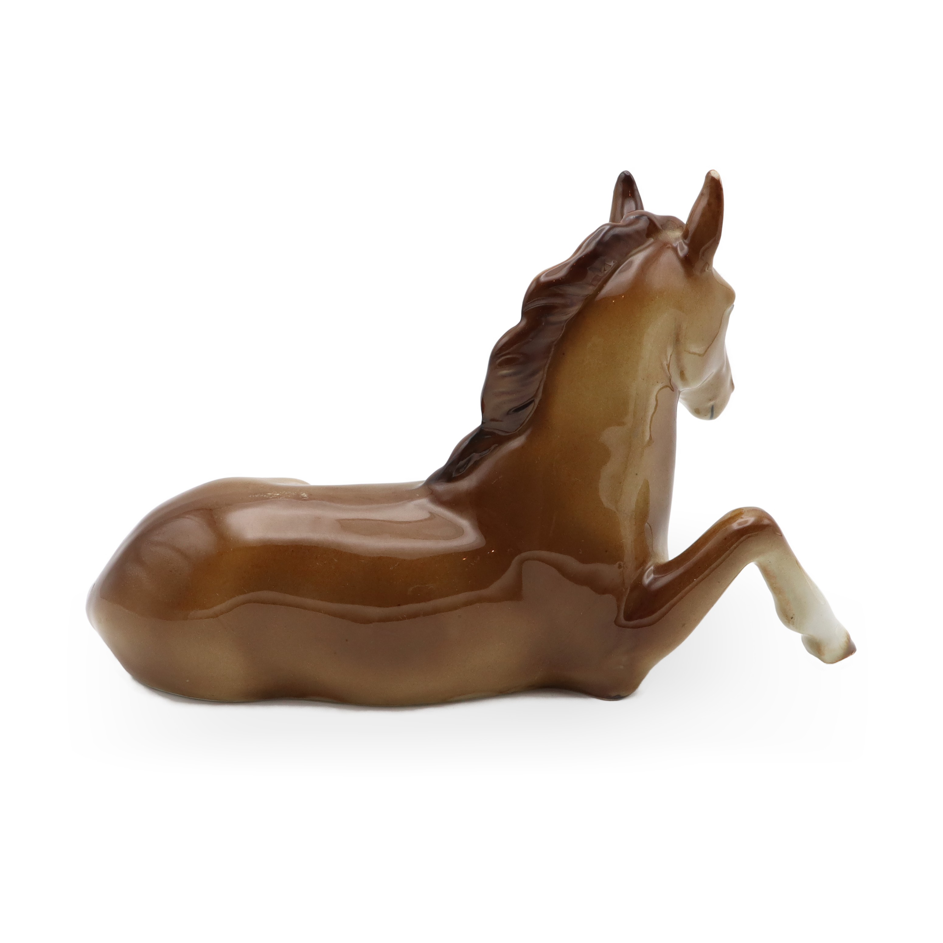 Vintage Bohemia Porcelain Horse Figurine Art Deco Stallion Sculpture Hand Painted Collectible Thumbnail for Horse Figurine, Bohemia Porcelain, Vintage Collectible Art Deco Statue, Stallion Sculpture Hand Painted, Ceramic