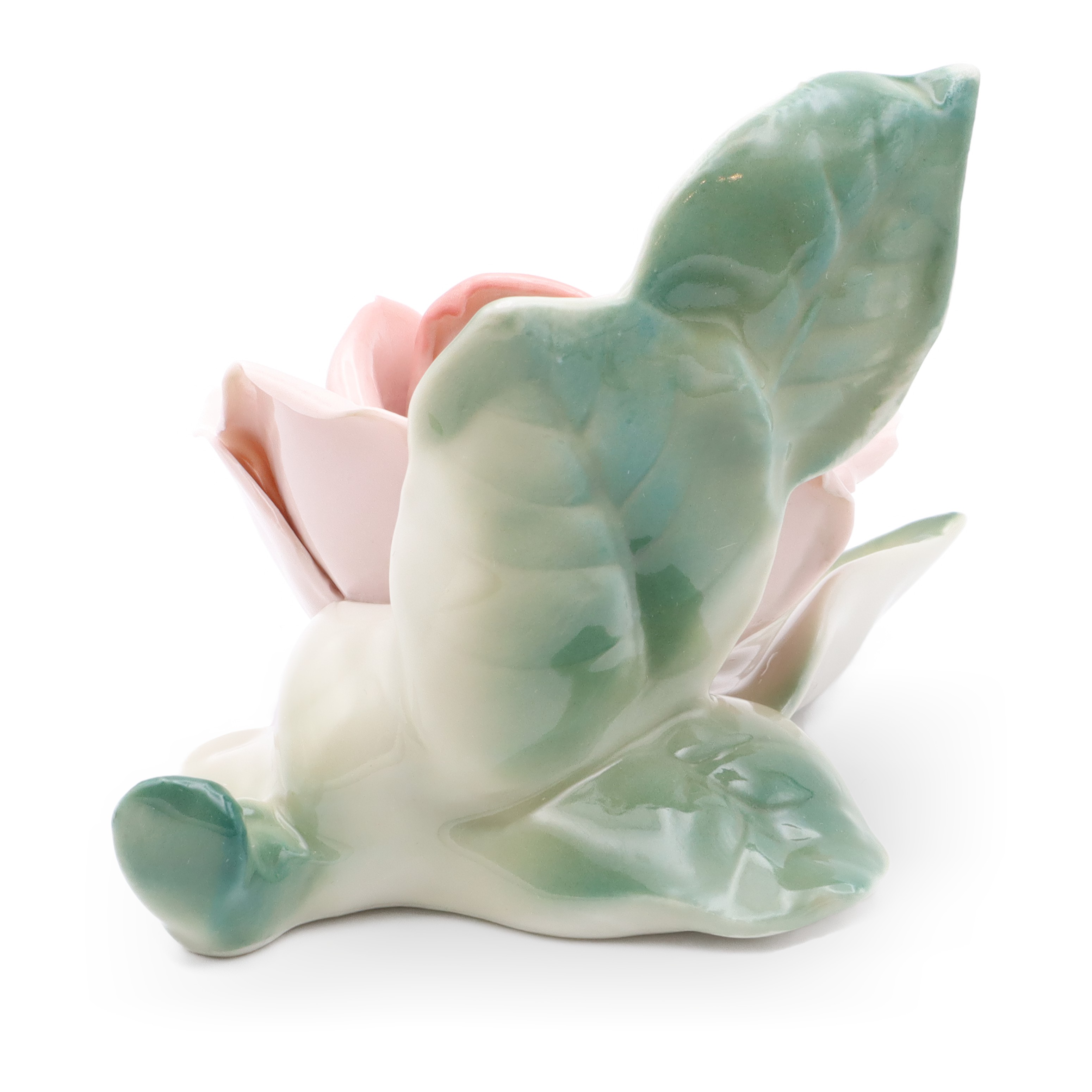 Porcelain Rose Bavaria Vintage Centerpiece Detailed View Thumbnail for Porcelain Rose, Bavaria Rose Flower, Vintage Centerpiece, Ceramic Rose Hand Painted