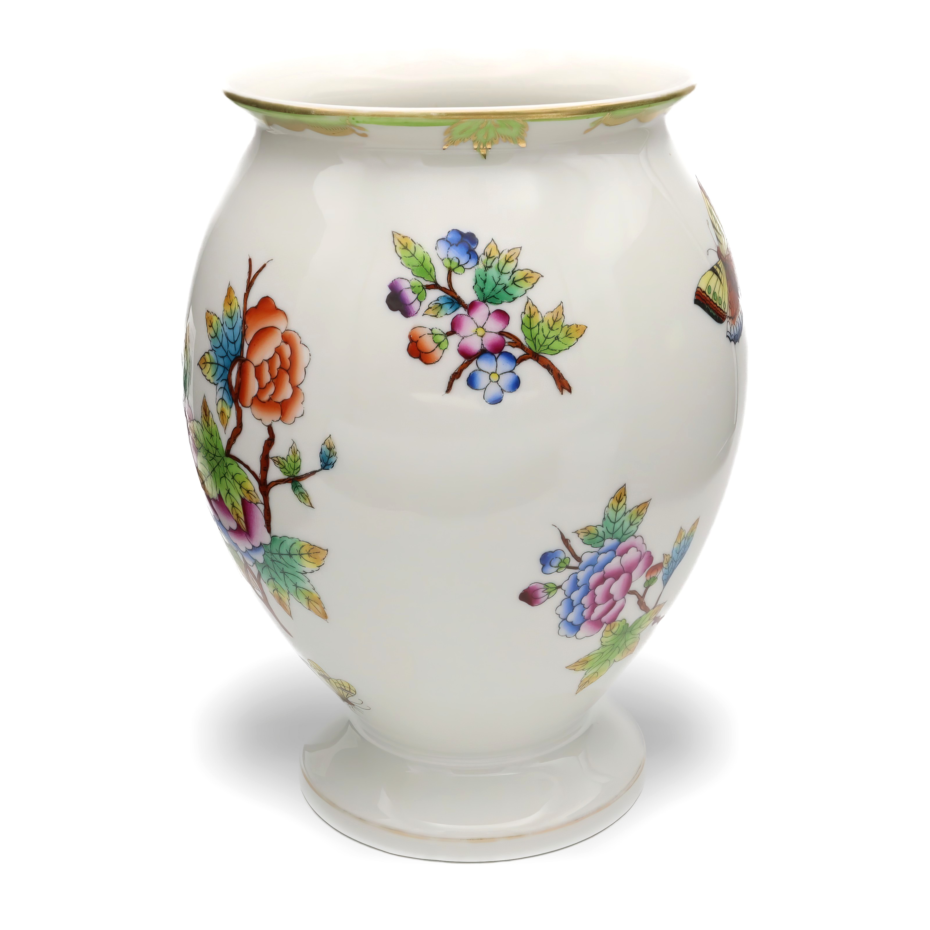 Vintage Herend Queen Victoria Vase Hand-Painted Floral Porcelain Hungarian Collectible Thumbnail for Vintage Herend Queen Victoria Vase, Hand-painted Floral Porcelain Vase, Hungarian Decorative Collectible
