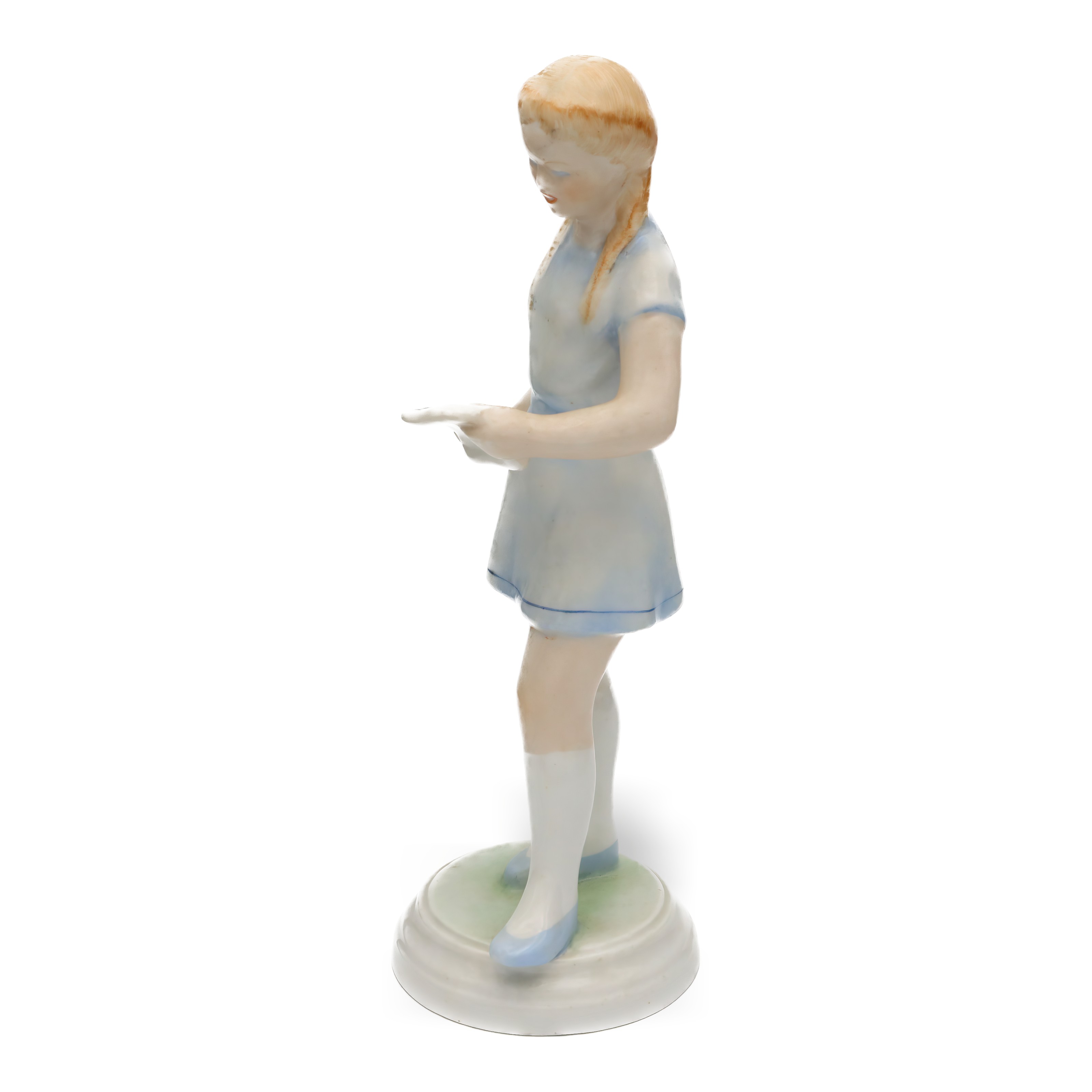 Vintage Porcelain Singing Girl Figurine Handcrafted Collectible Statue Thumbnail for Vintage Porcelain Singing Girl Figurine, Handcrafted Room Decor Statue Collectible