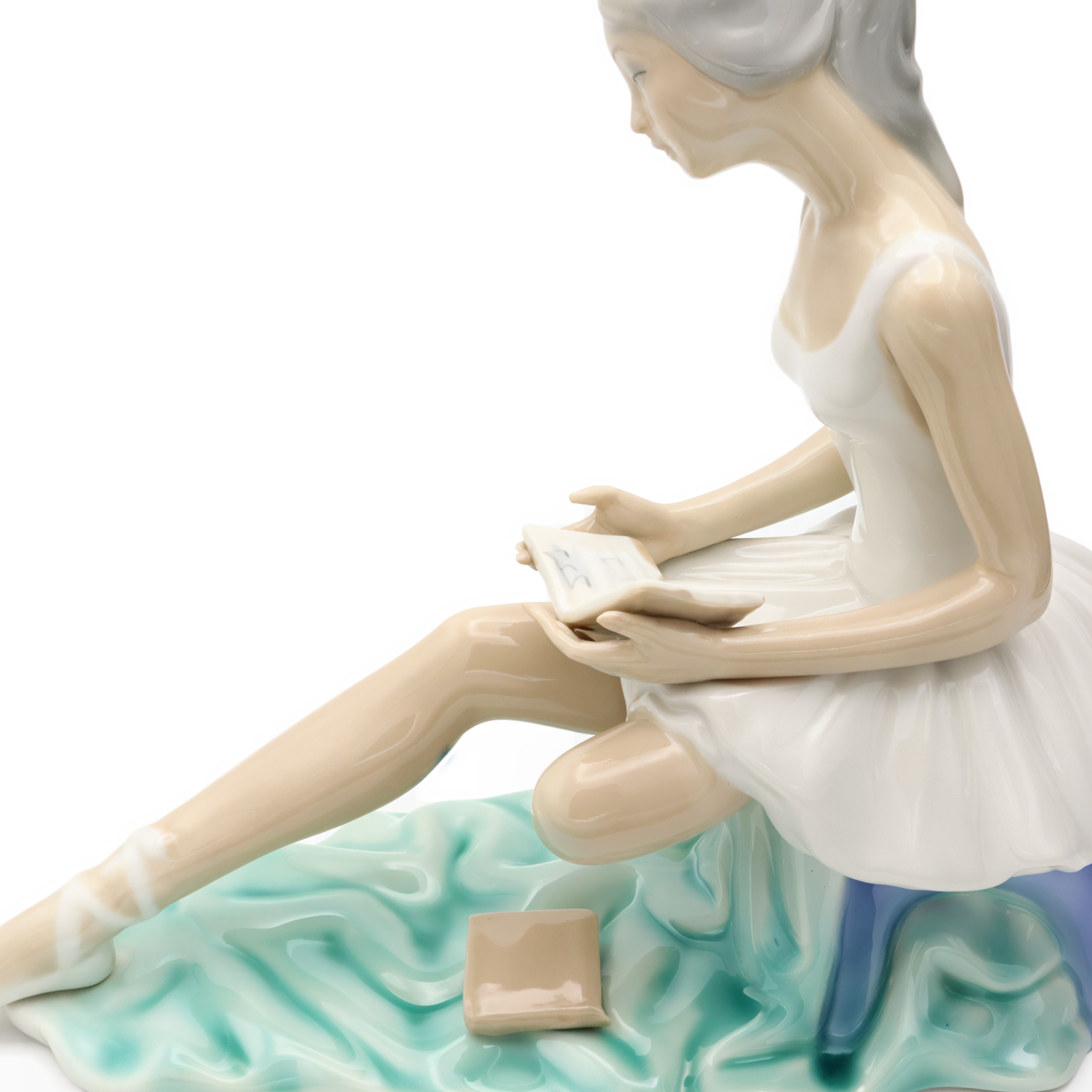 Ballerina Porcelain Doll, Hand Made Tengra Vintage Collectible Figurine