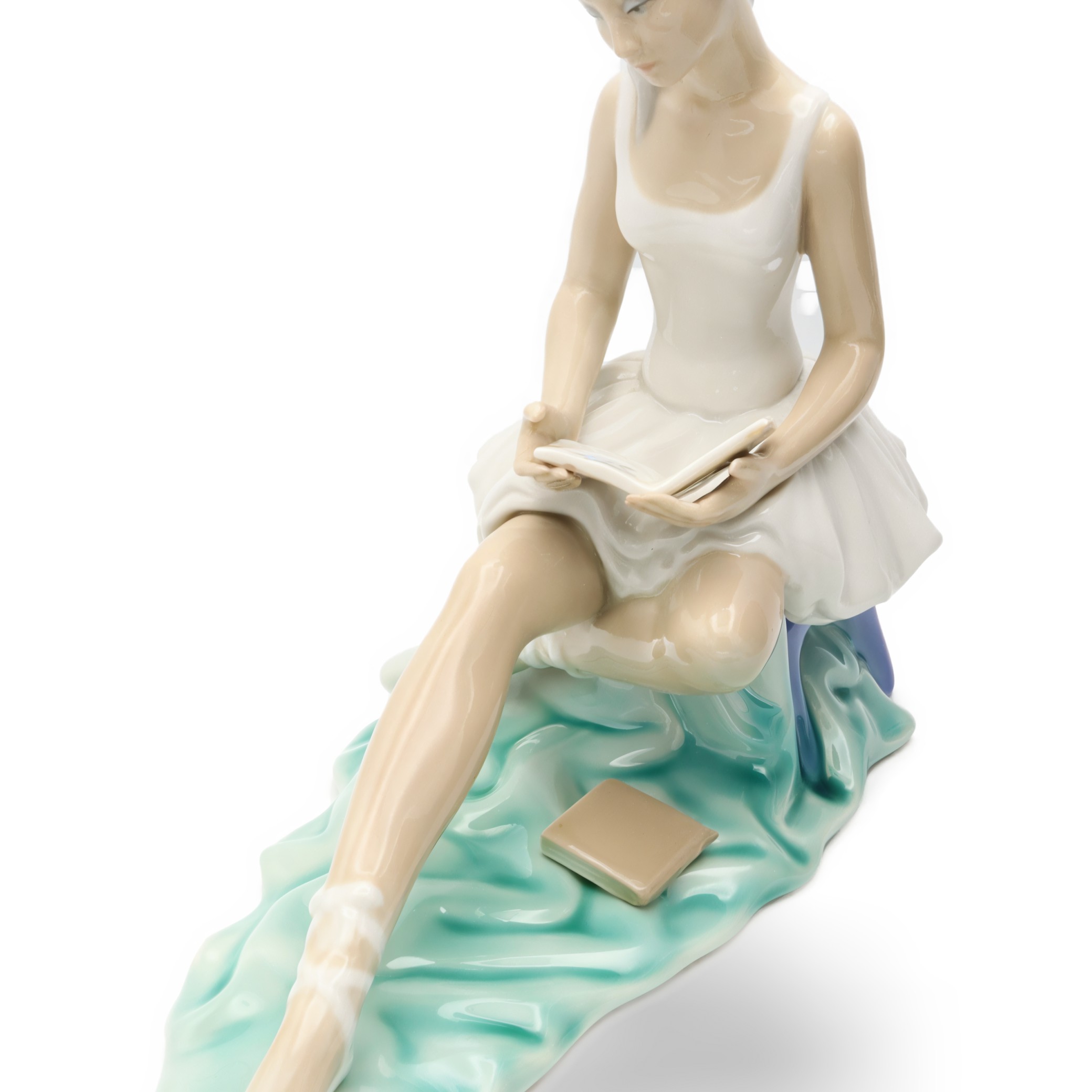 Ballerina Porcelain Doll, Hand Made Tengra Vintage Collectible Figurine