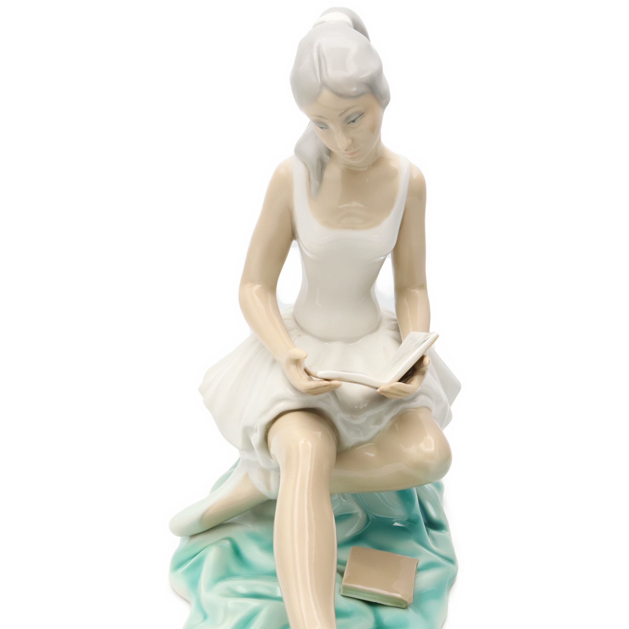 Ballerina Porcelain Doll, Hand Made Tengra Vintage Collectible Figurine