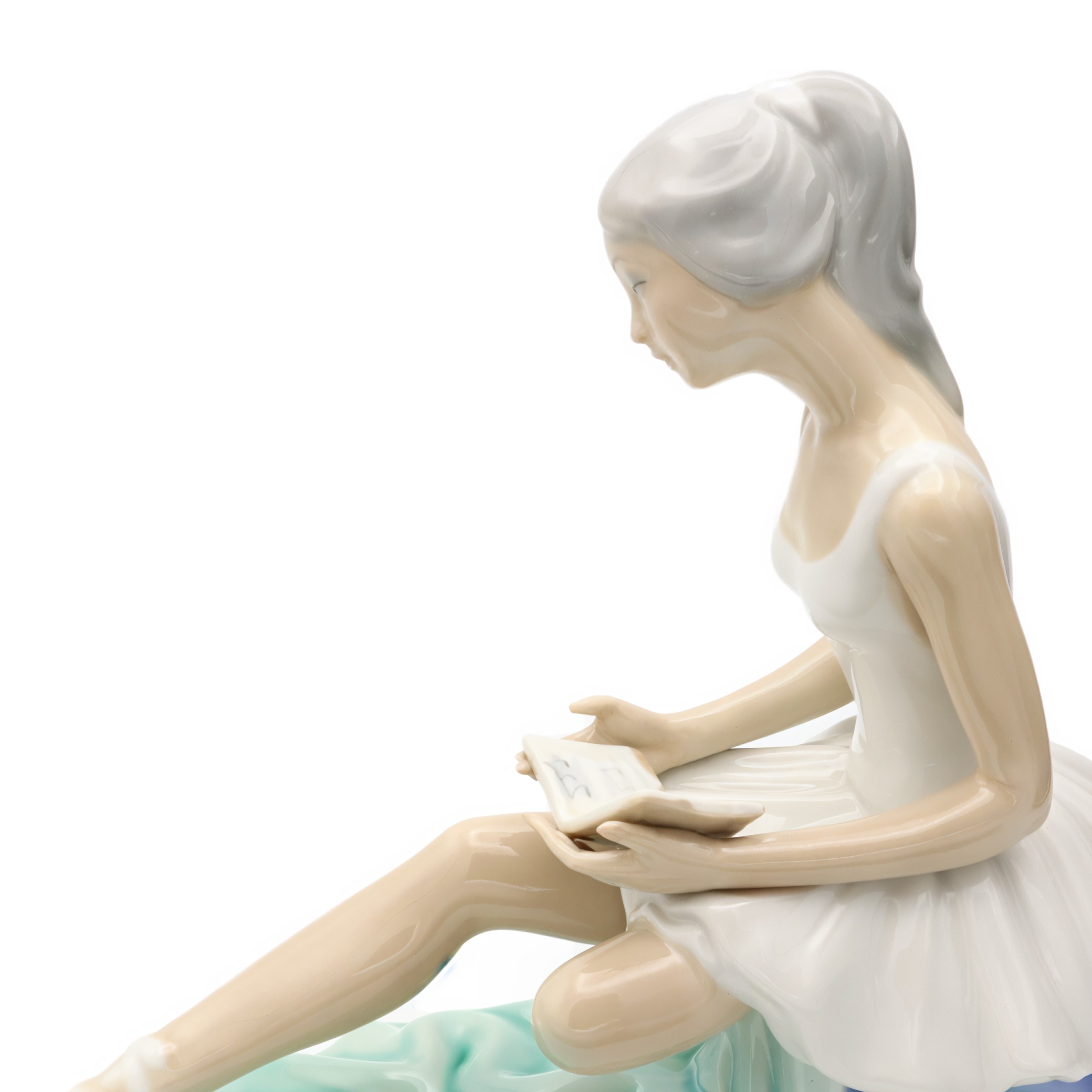 Ballerina Porcelain Doll, Hand Made Tengra Vintage Collectible Figurine