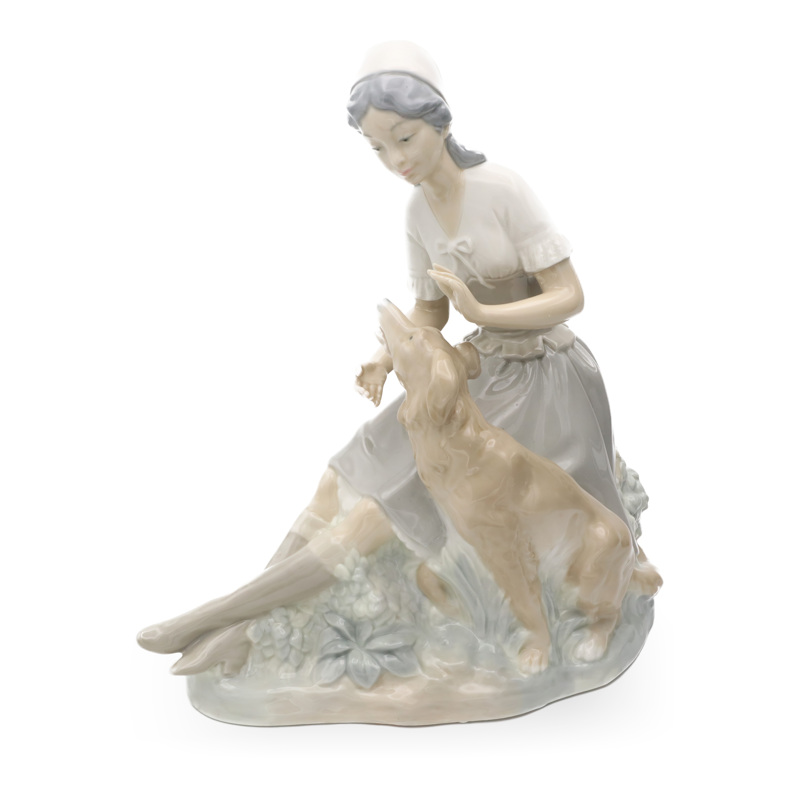 Lladro Girl With Dog NAO Figurine Hand Made Vintage Spanish Porcelain Collectible Sculpture Thumbnail for Lladro Girl With Dog, NAO Figurine Girl With Puppy, Hand Made Vintage Spanish Porcelain, Collectible Ceramic Sculpture, Detailed Hand-Painted Ornament