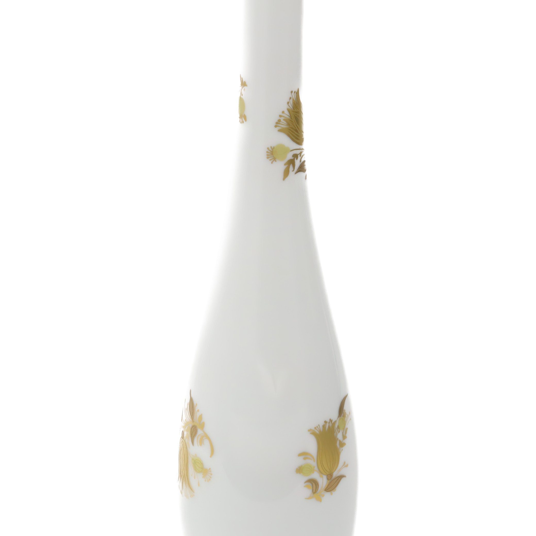 Rosenthal Vase, Vintage Porcelain White Golden Rosenthal Studio Vase, Hand Painted China, Elegant Mid-Century Decor Piece