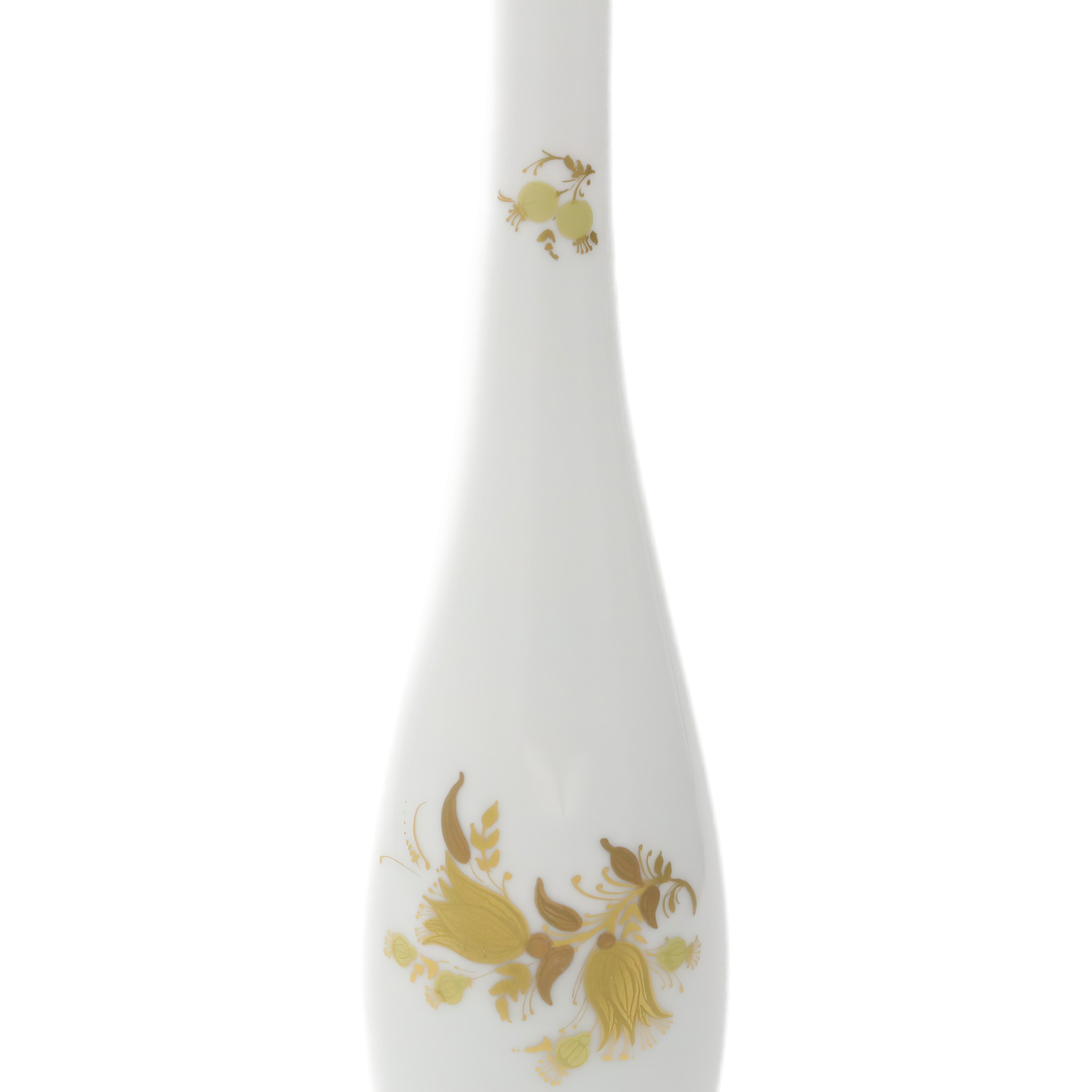 Rosenthal Vase, Vintage Porcelain White Golden Rosenthal Studio Vase, Hand Painted China, Elegant Mid-Century Decor Piece
