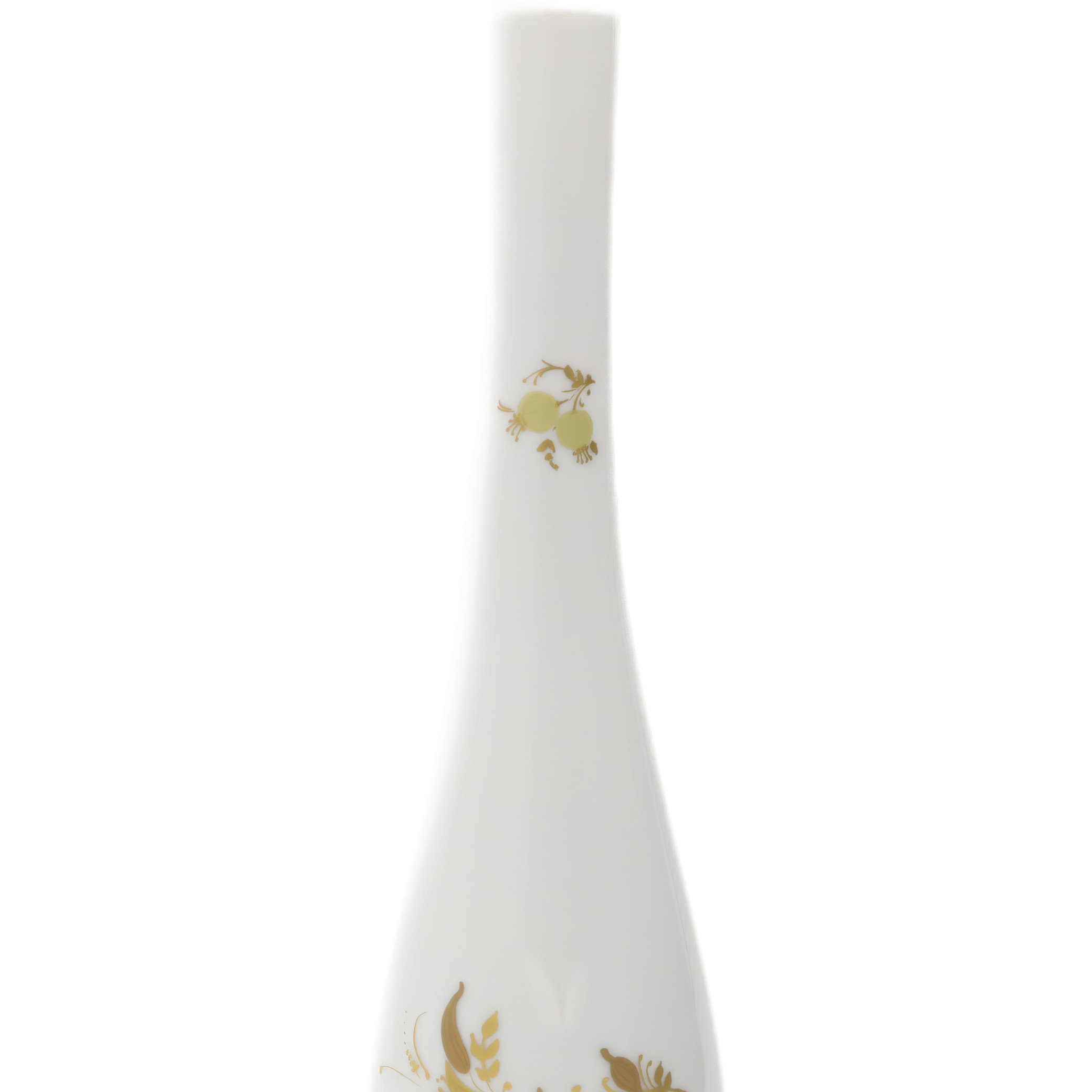 Rosenthal Vase, Vintage Porcelain White Golden Rosenthal Studio Vase, Hand Painted China, Elegant Mid-Century Decor Piece