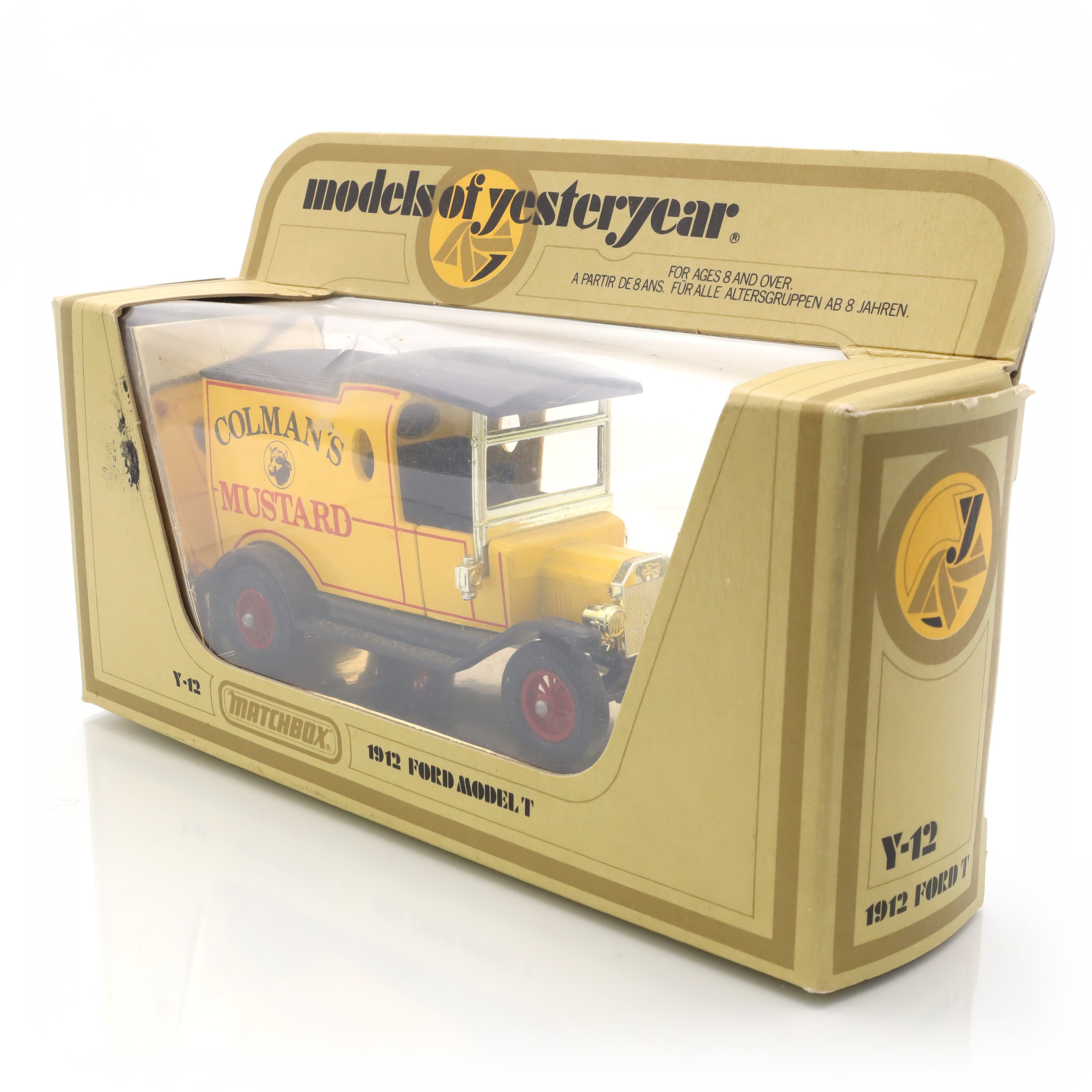 Y-12 1912 Ford Model T - Colman’s Mustard Limited Edition - Diecast Collectible - Matchbox Models Of Yesteryear - Vintage Toy Vehicle