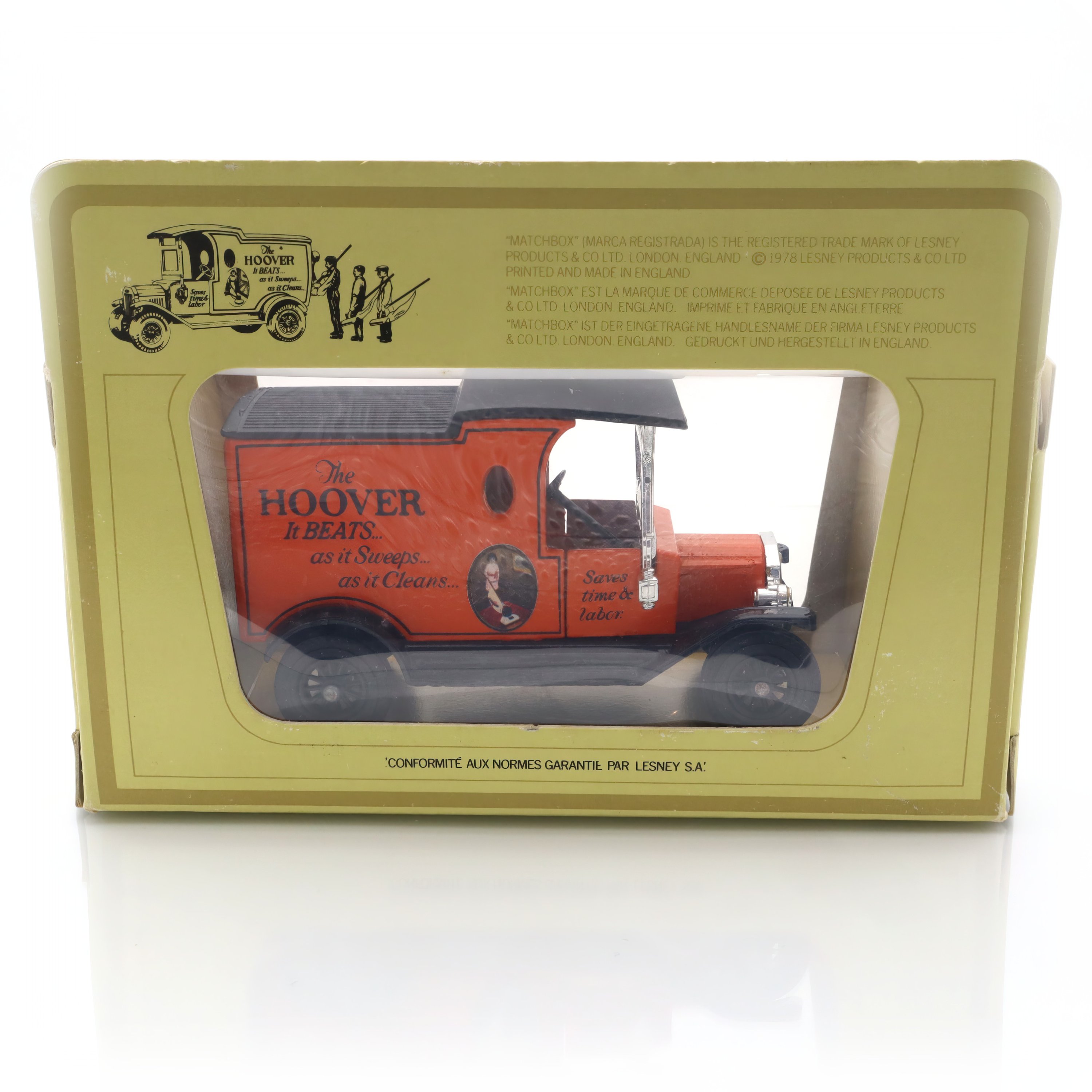 Hoover delivery truck diecast model collectible in original packaging
