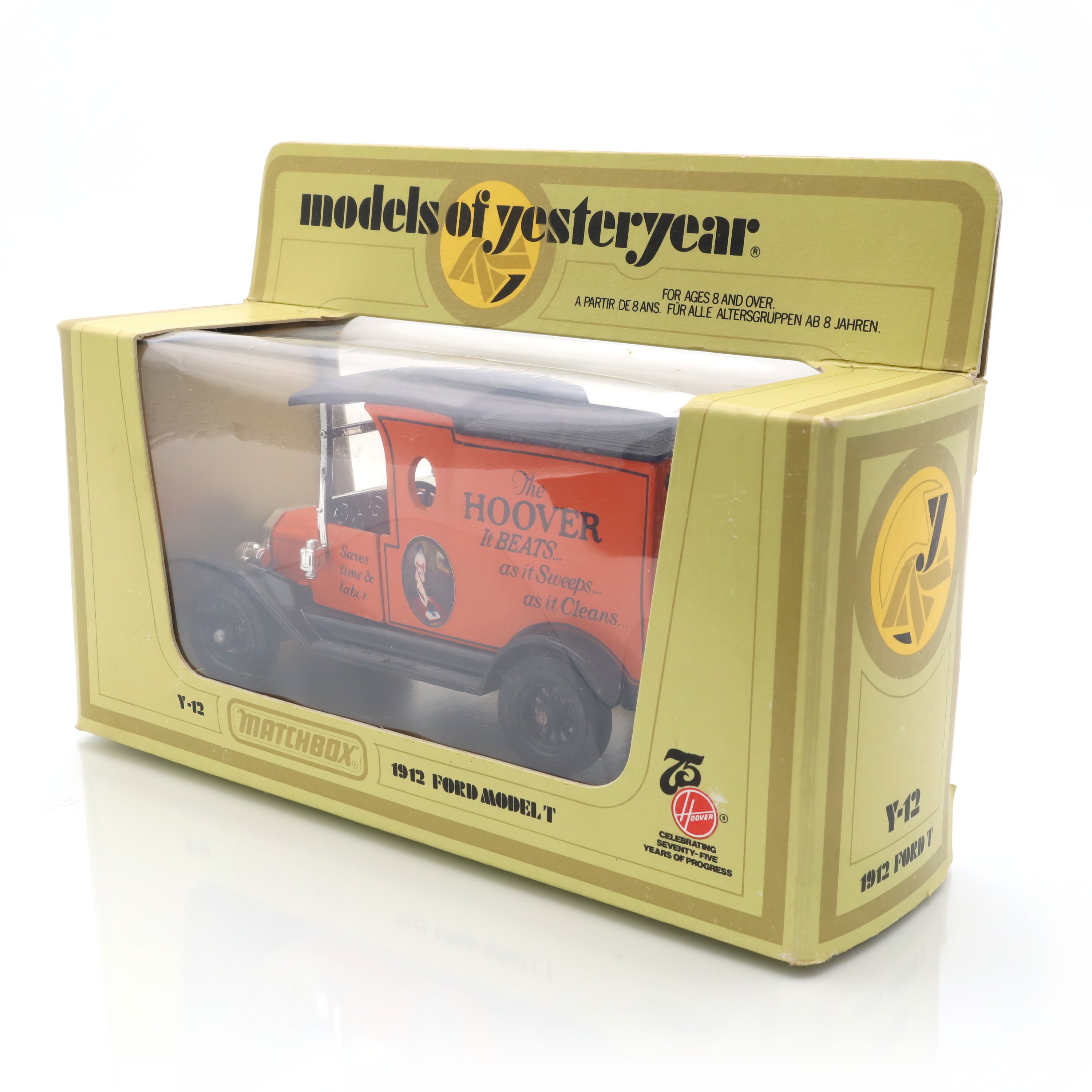 1912 Ford Model T diecast car collectible in original Matchbox Models of Yesteryear packaging