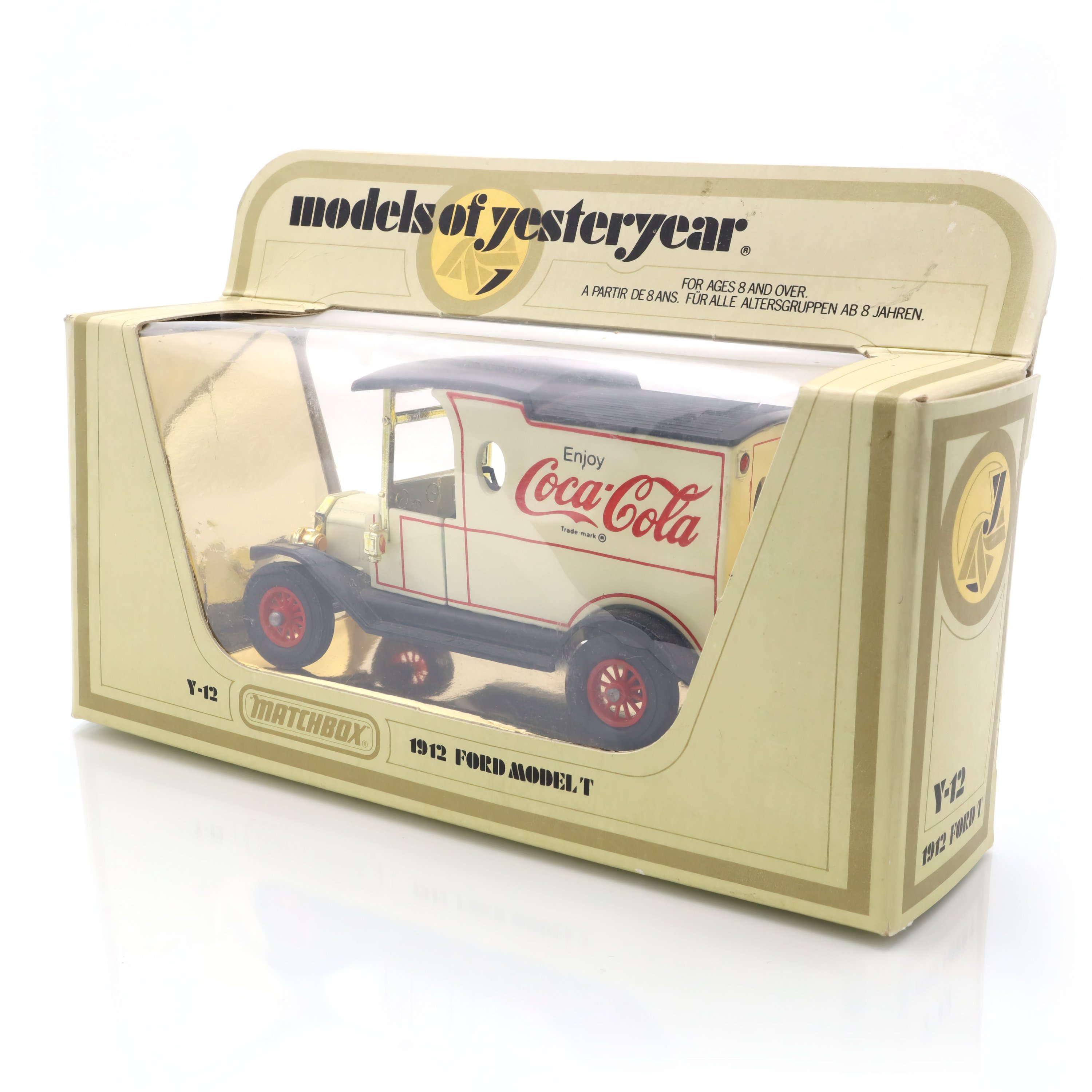 Y-12 1912 Ford Model T - Coca Cola Edition - Die Cast Model - Collectible Miniature - Vintage Replica - Matchbox Models Of Yesteryear