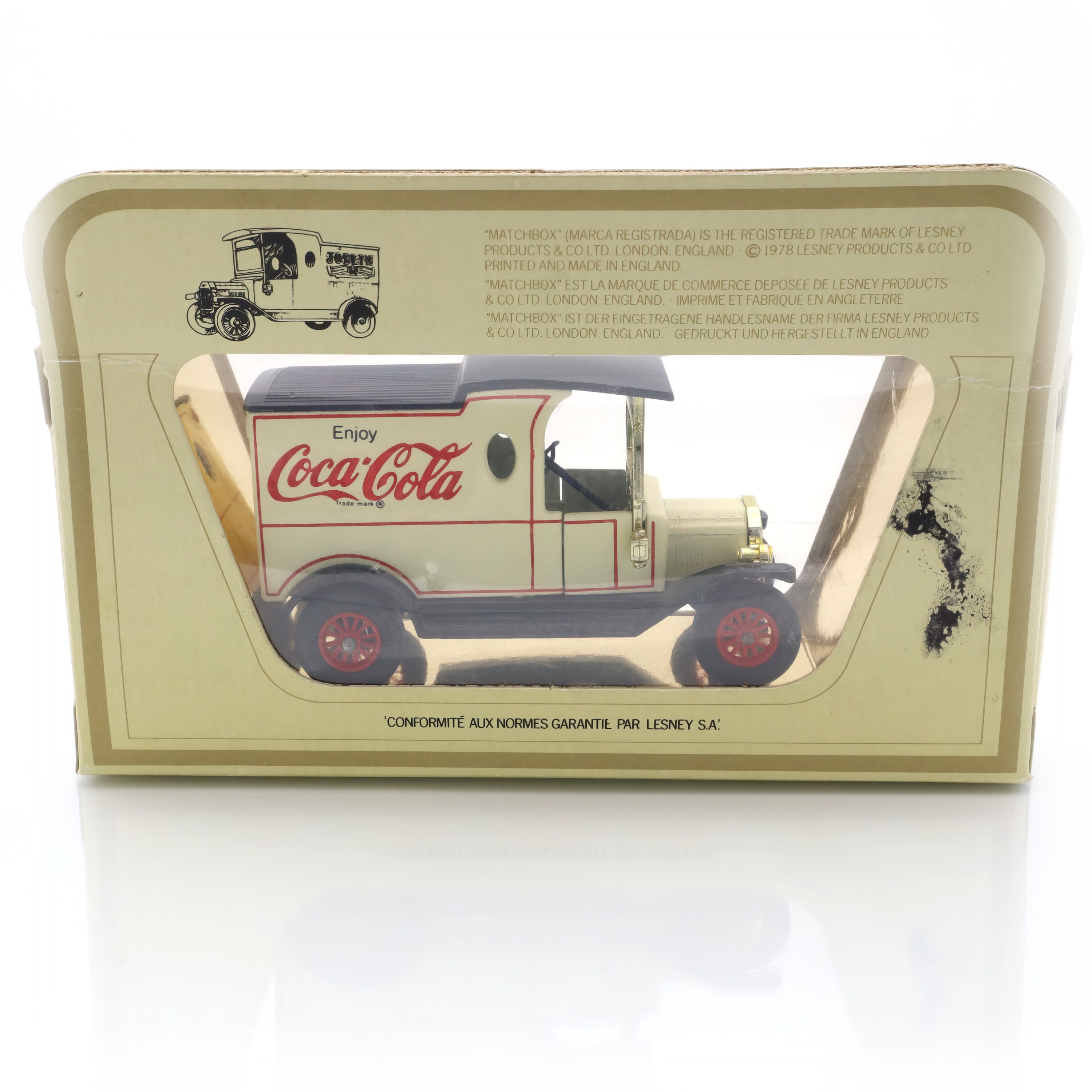 Y-12 1912 Ford Model T - Coca Cola Edition - Die Cast Model - Collectible Miniature - Vintage Replica - Matchbox Models Of Yesteryear