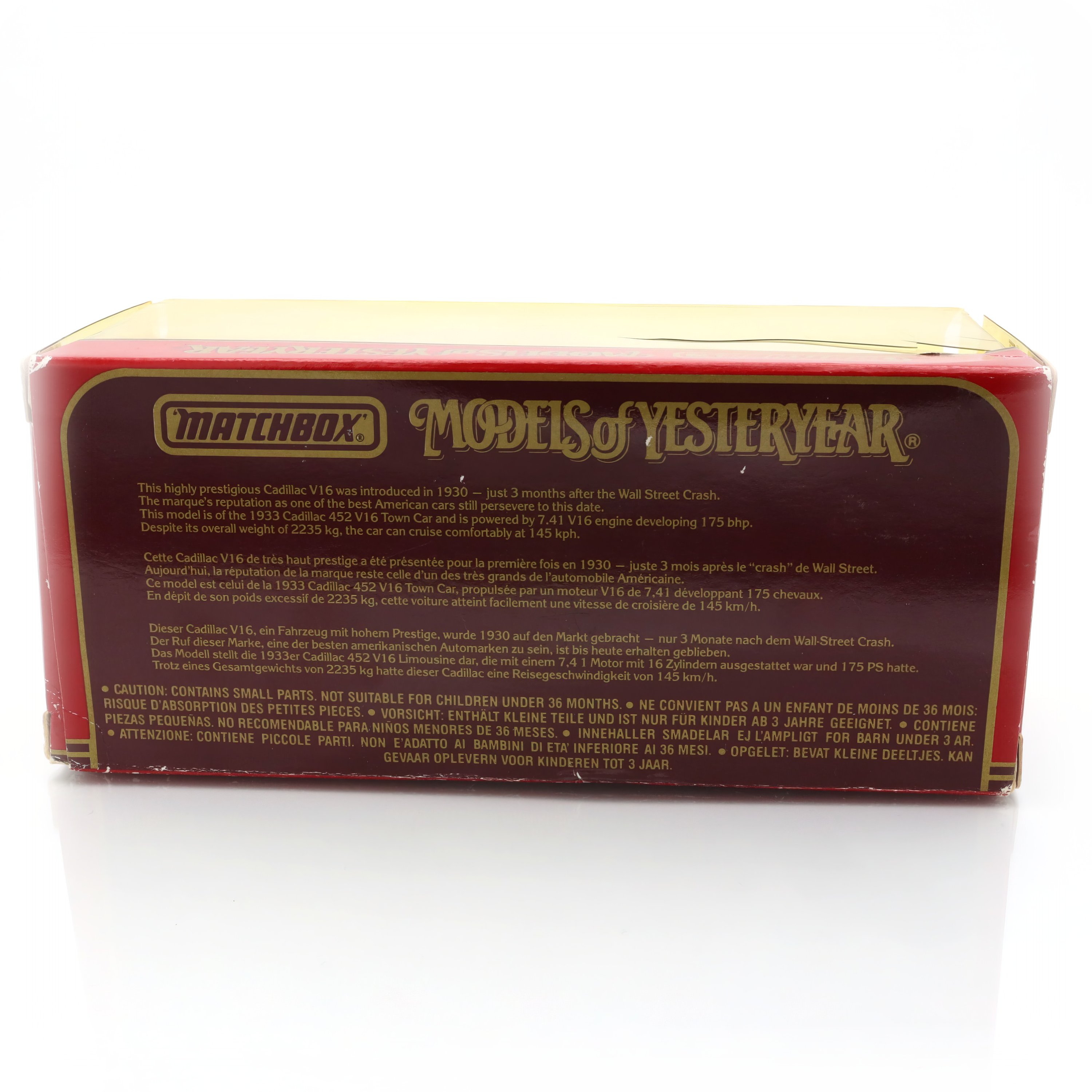 Y-34 Cadillac V16 - 1930s Diecast Car - Vintage Collectible Model - Classic Automobile Replica - Matchbox Models Of Yesteryear