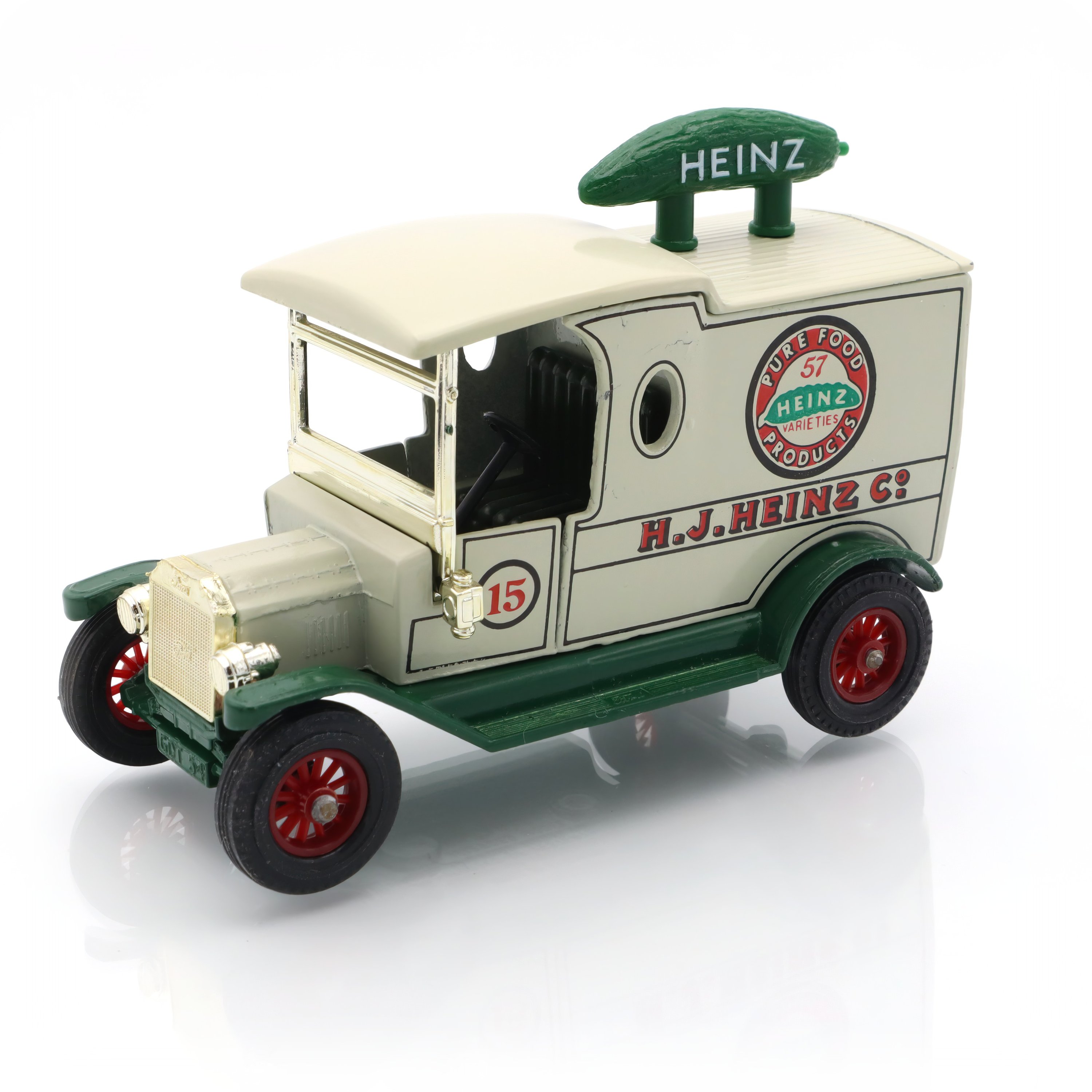 Y-12 1912 Ford Model T Heinz - Vintage Diecast Collectible - Antique Vehicle Replica - Classic Toy Car - Detailed Miniature Model