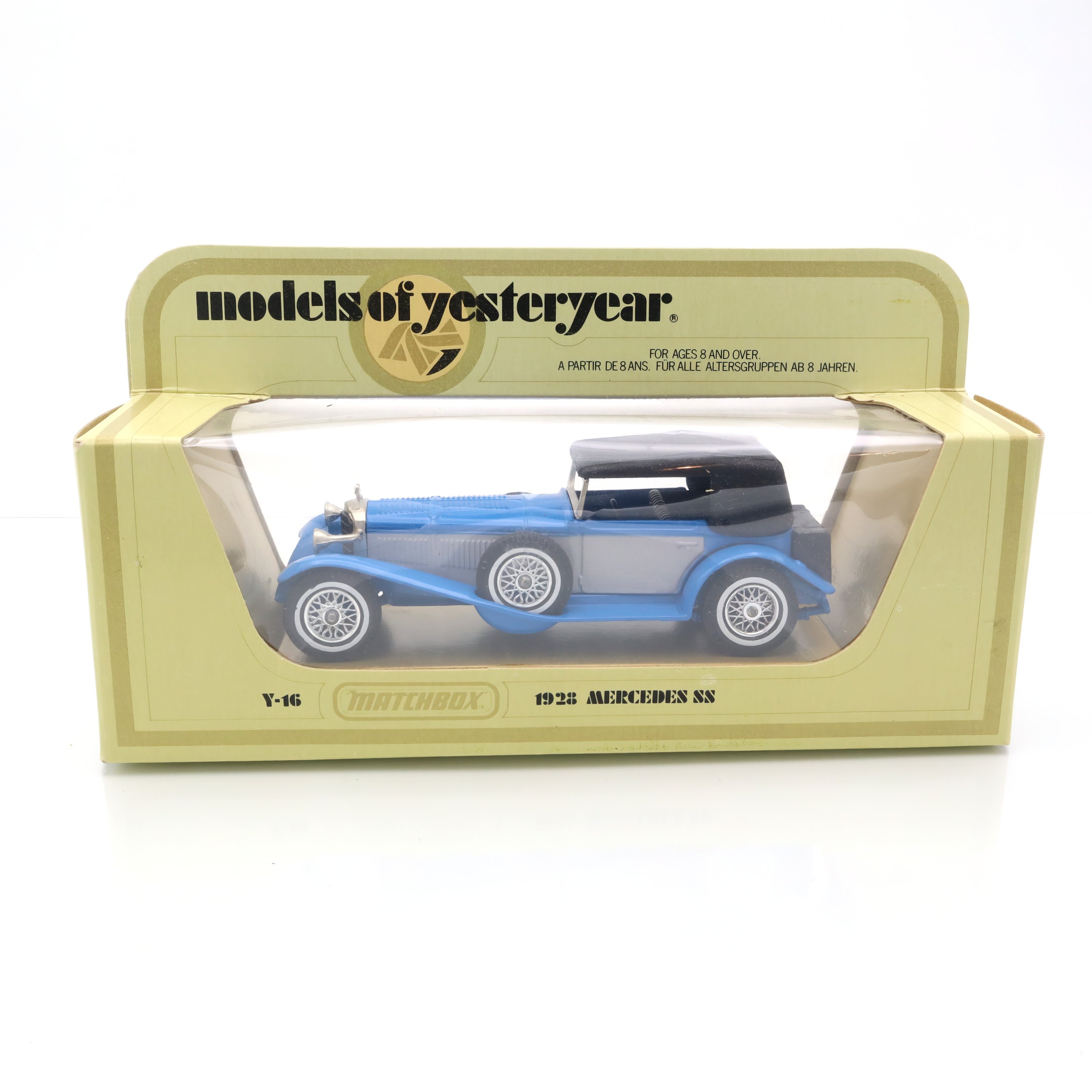 Y-16 1928 Mercedes SS - Vintage Collectible - Classic Diecast Car - Rare Model - Historical Replica - Matchbox MOY