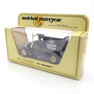 Y-12 1912 Ford Model T - Captain Morgan - Antique Diecast Car - Collector’s Vintage Model - Classic Ford Memorabilia
