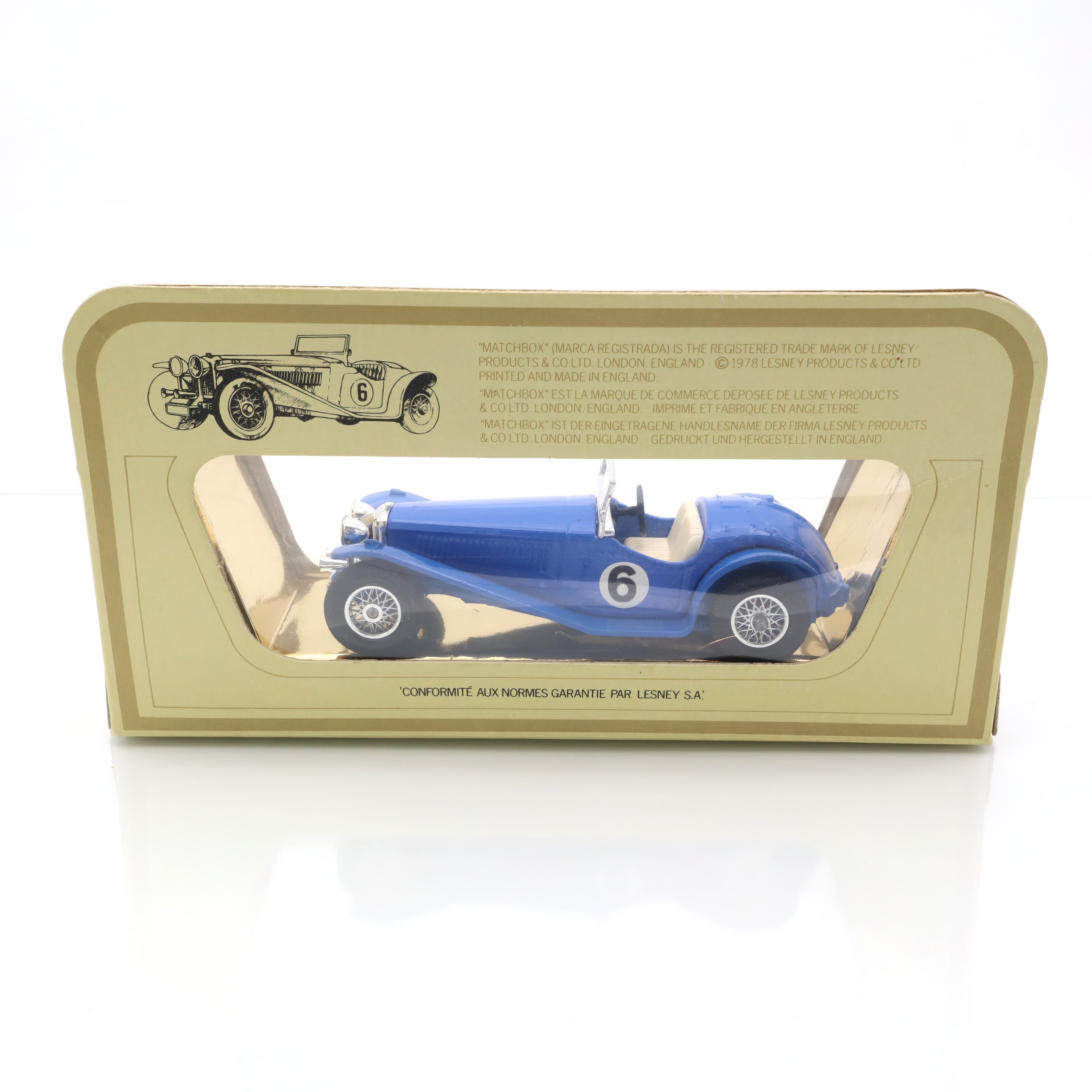 Y-3 1934 Riley MPH - Vintage Diecast Collectible - Classic Car Model - Matchbox Models Of Yesteryear - Detailed Scale Replica