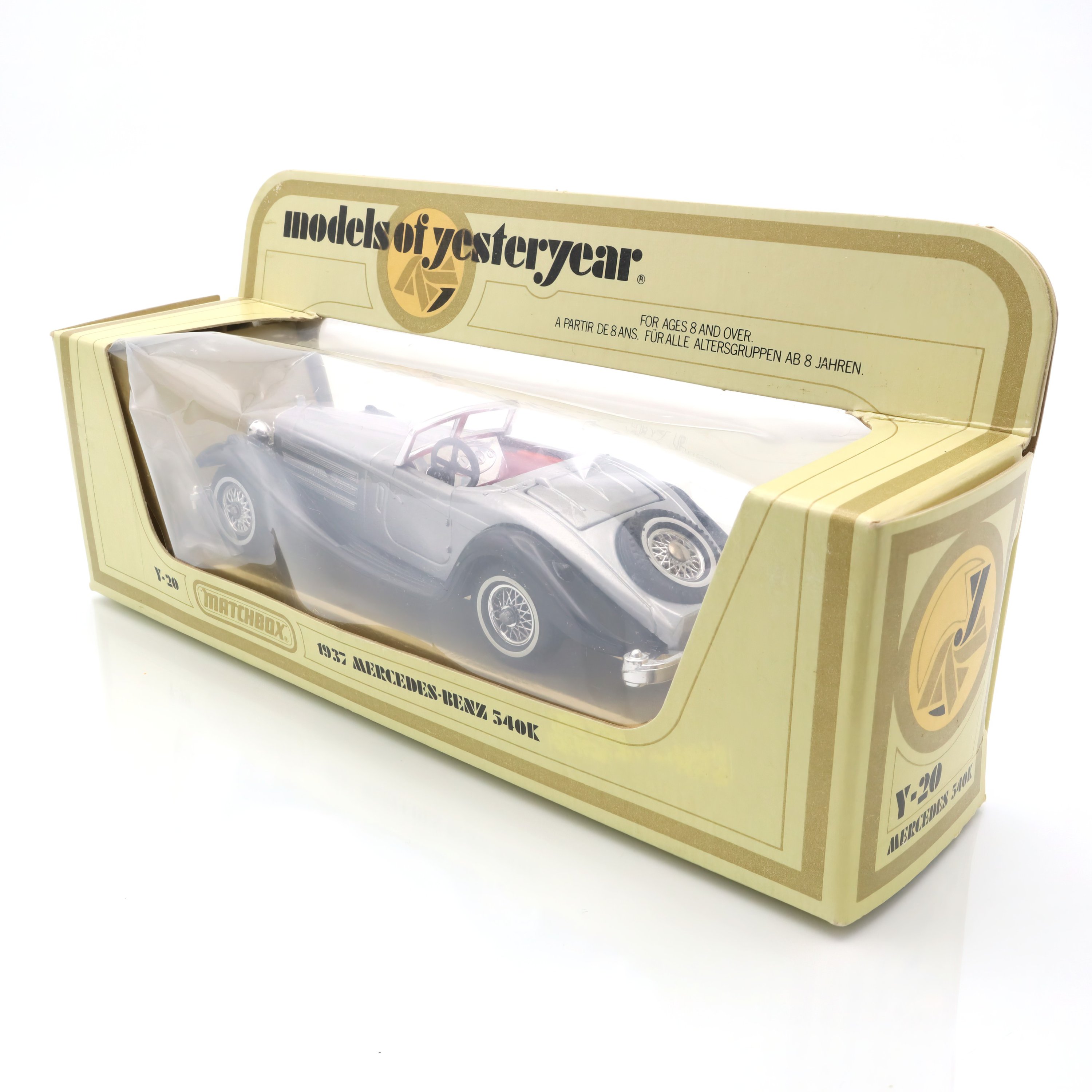 Y-20 1937 Mercedes-Benz 540K - Vintage Diecast Collectible - Classic Car Replica - Detailed Scale Model - Retro Toy Vehicle
