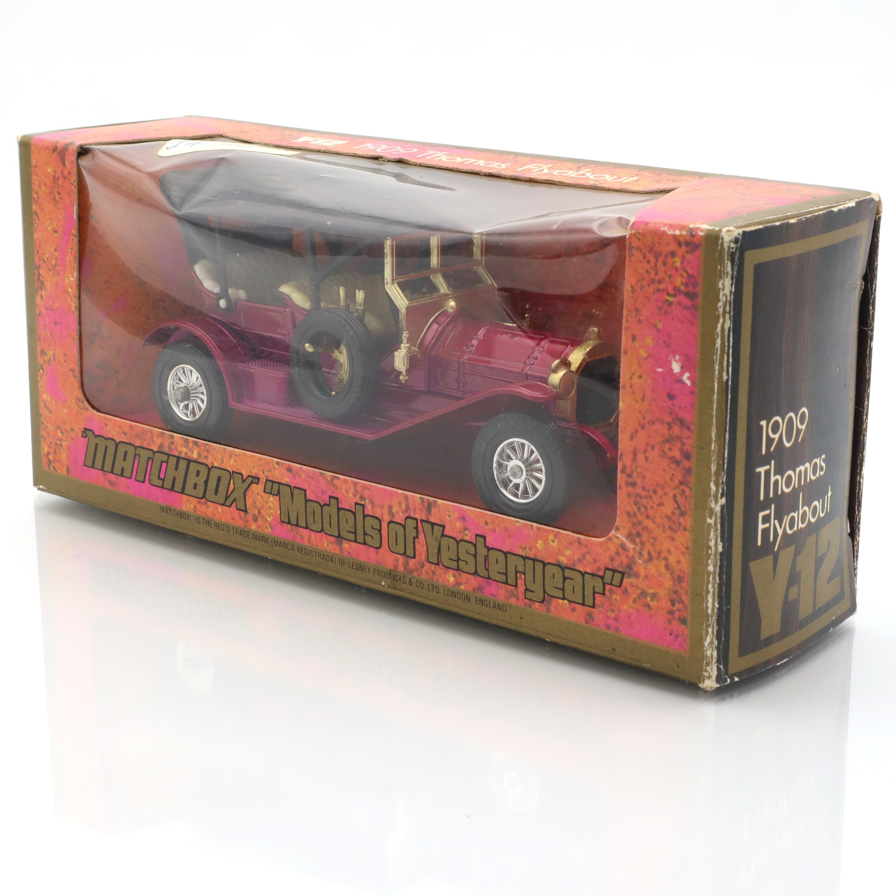 Y-12 1912 Thomas Flyabout - Matchbox Collectible - Vintage Diecast Model - Classic Car Enthusiast Gift - Historical Vehicle Replica