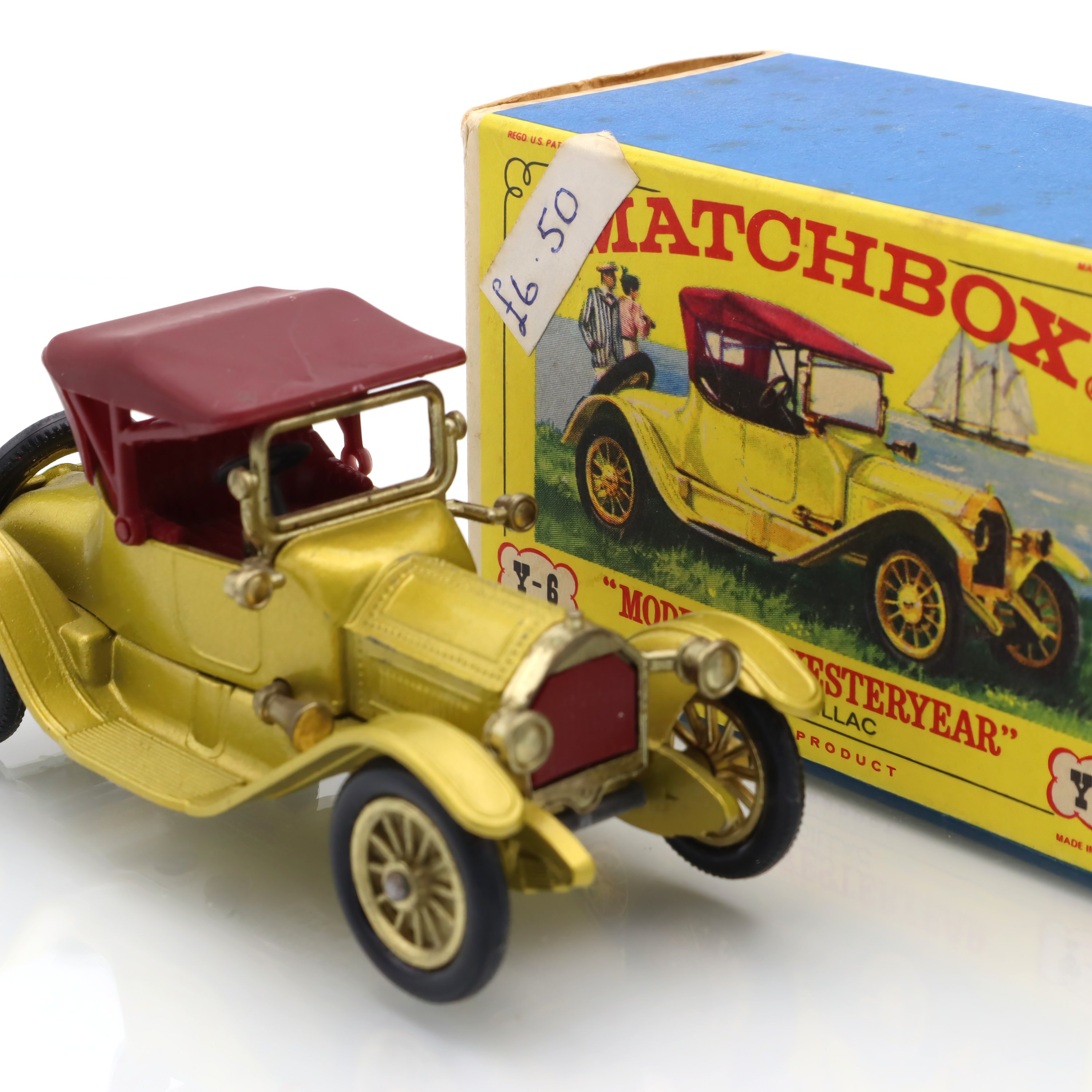 Y-6 Cadillac Roadster - Vintage Diecast Collectible - Detailed Classic Car Model - 1920s Luxury Automobile - Matchbox Models Of Yesteryear