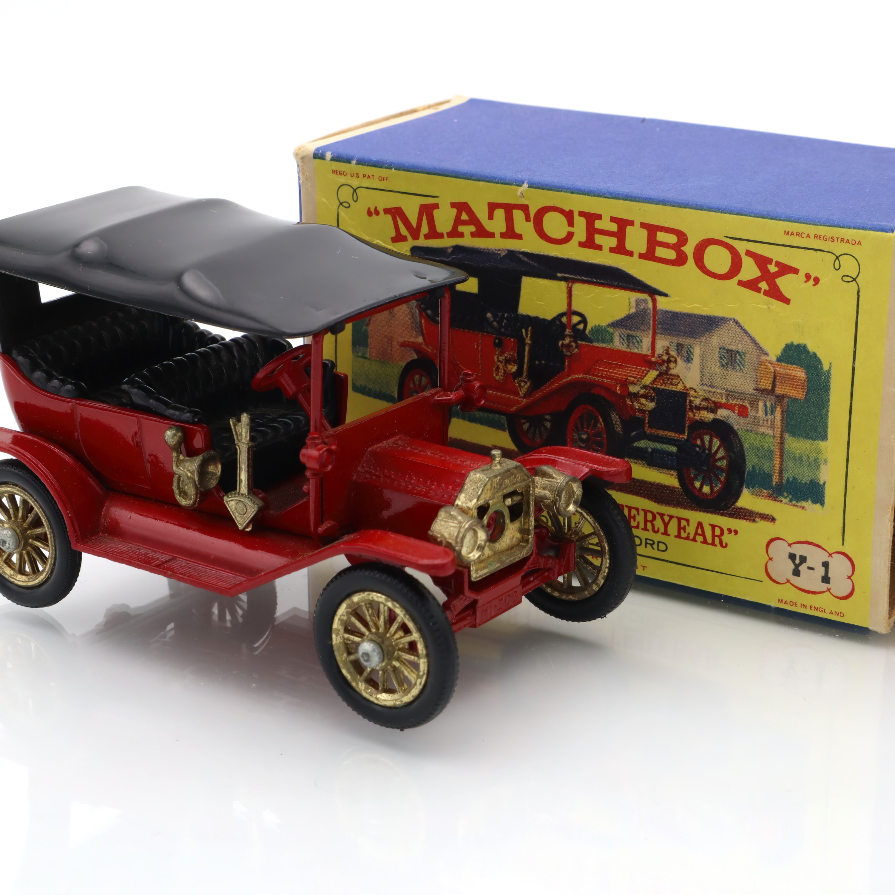 Y-1 1911 Ford Model T - Vintage Diecast Collectible - Antique Car Replica - Classic Toy Model - Detailed Scale Model