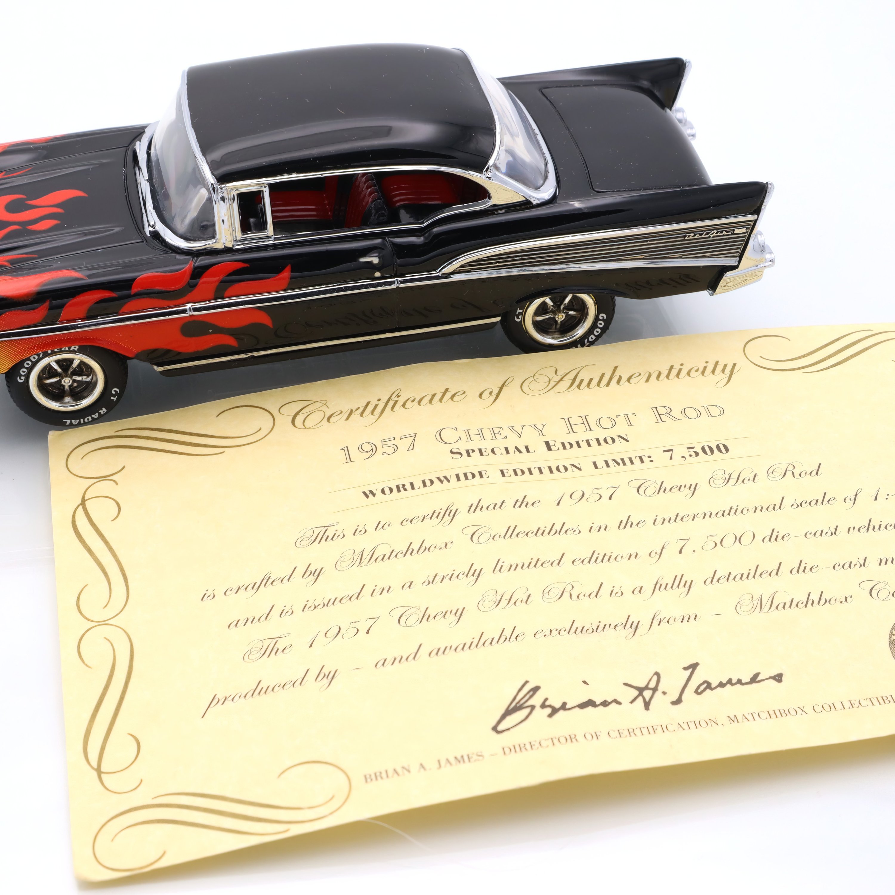 1957 Chevy Hot Rod - Limited Edition Matchbox - Vintage Diecast Car - Collectible Toy Car - Retro Car Gift - Classic Car Model