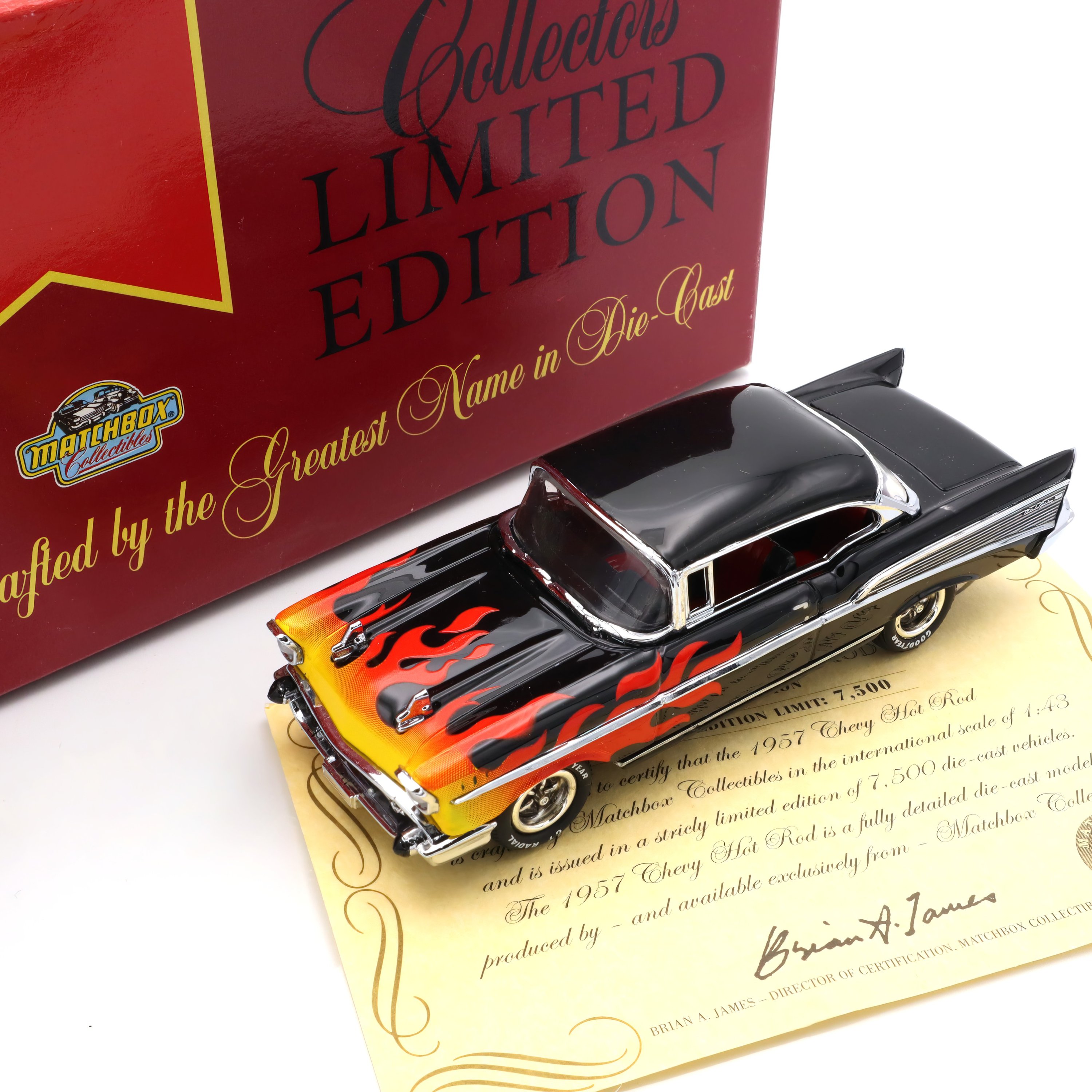 1957 Chevy Hot Rod - Limited Edition Matchbox - Vintage Diecast Car - Collectible Toy Car - Retro Car Gift - Classic Car Model