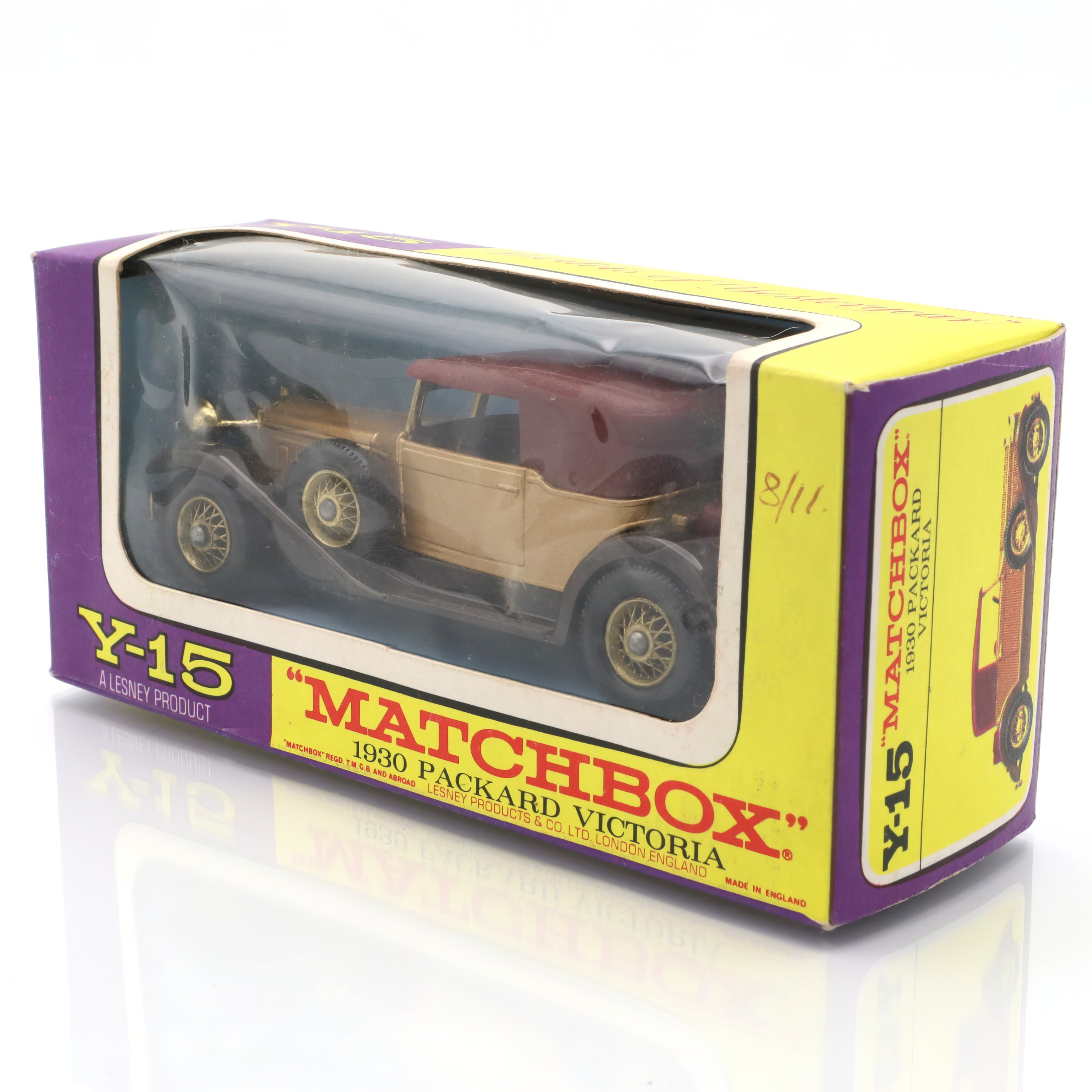 Y-15 1930 Packard Victoria - Vintage Diecast - Collectible Model Car - Matchbox Models Of Yesteryear - Antique Toy Vehicle