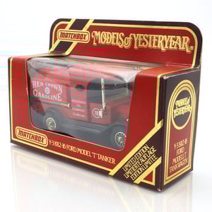 Y-3 Red Crown Gasoline Tanker - Vintage Collectible Diecast Model - 1930s Inspired Design - Perfect For Classic Car Enthusiasts