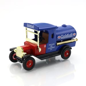Y-3 Mobiloil Tanker - Vintage Diecast Model - Classic Collectible Toy - Shell Oil Memorabilia - Retro Gasoline Truck
