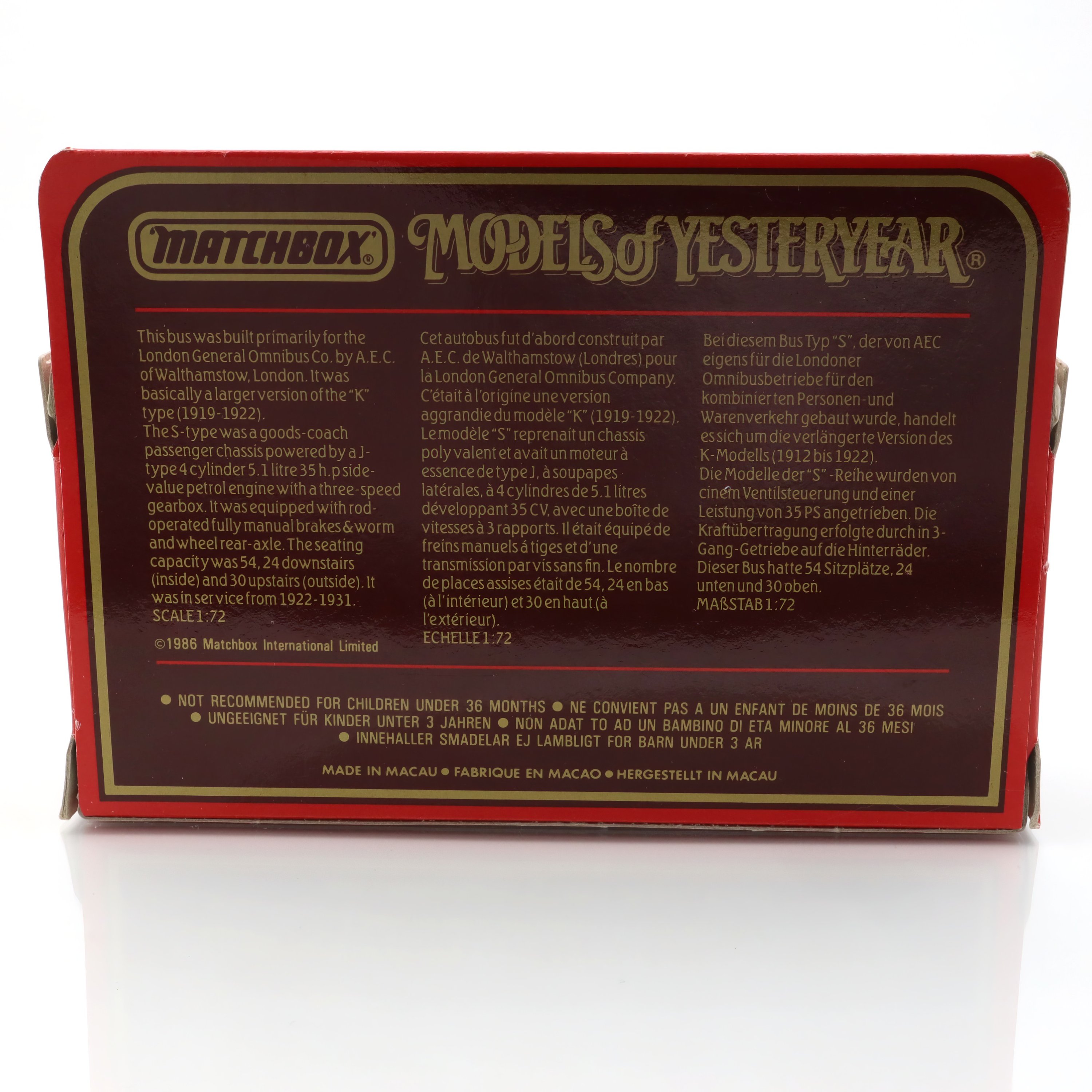 Y-23 Aec Omnibus - Vintage Diecast Model - Collector’s Edition - Classic British Vehicle - Retro Bus Replica