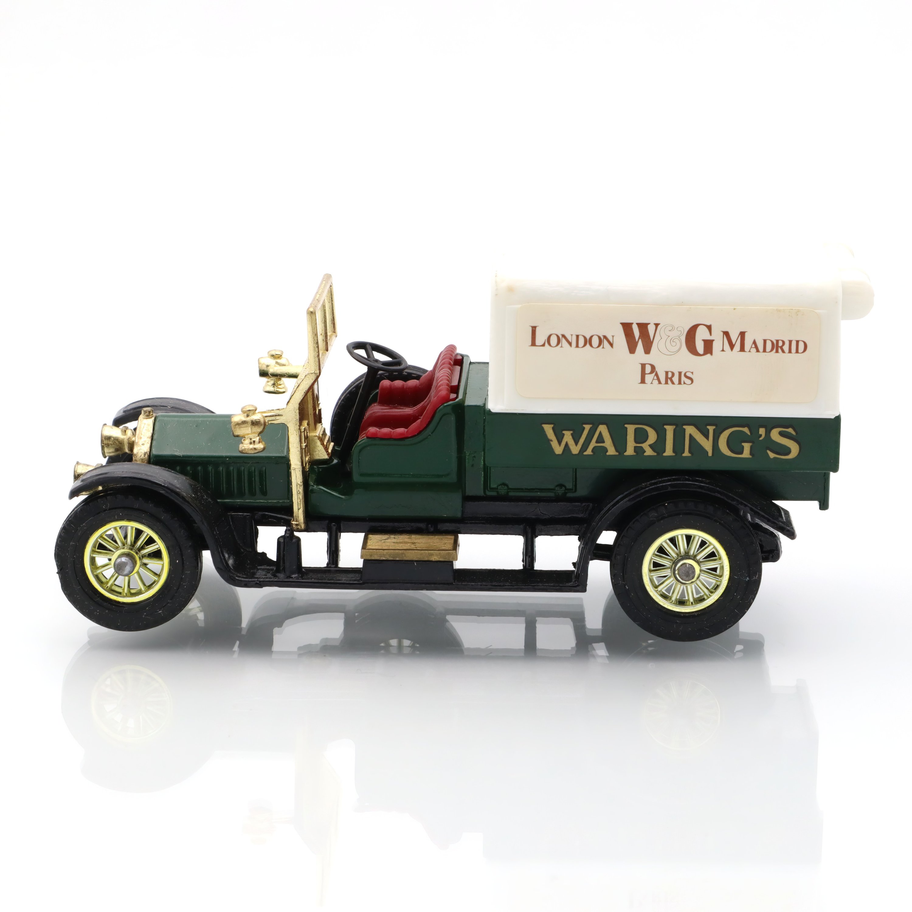 Y-13 Crossley 1918 Warning’s Truck - Vintage Diecast Model - Matchbox Collectible - Antique Toy Vehicle - Classic Car Replica