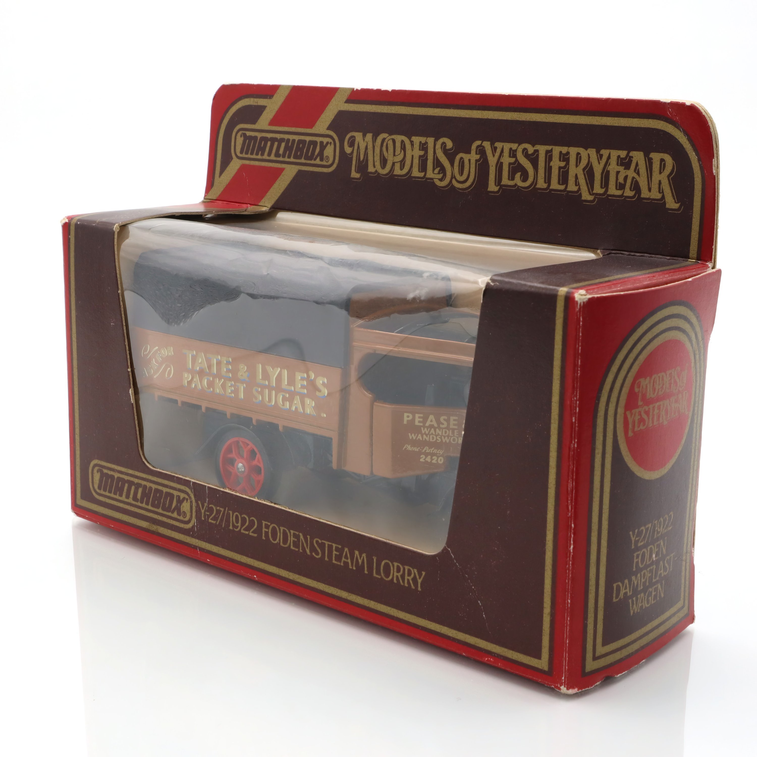 Y-27 Foden Steam Lorry - Vintage Diecast Collectible - Rare Steam Engine Model - Matchbox Models Of Yesteryear - Detailed Miniature Replica