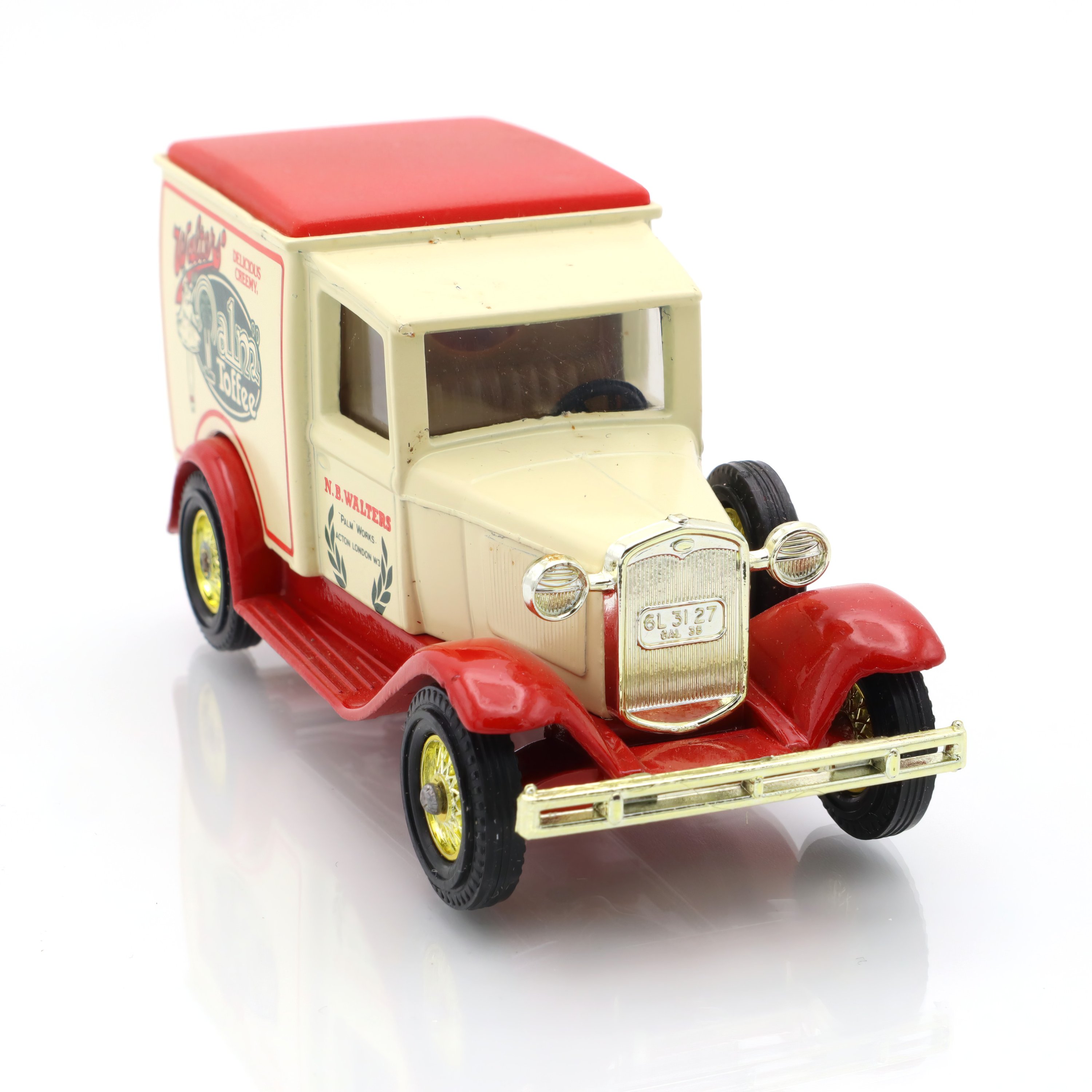Y-22 Model A Ford Van - Walters - Vintage Diecast Collectible - Classic Toy Car - 1930s Era Model - Rare Matchbox Van