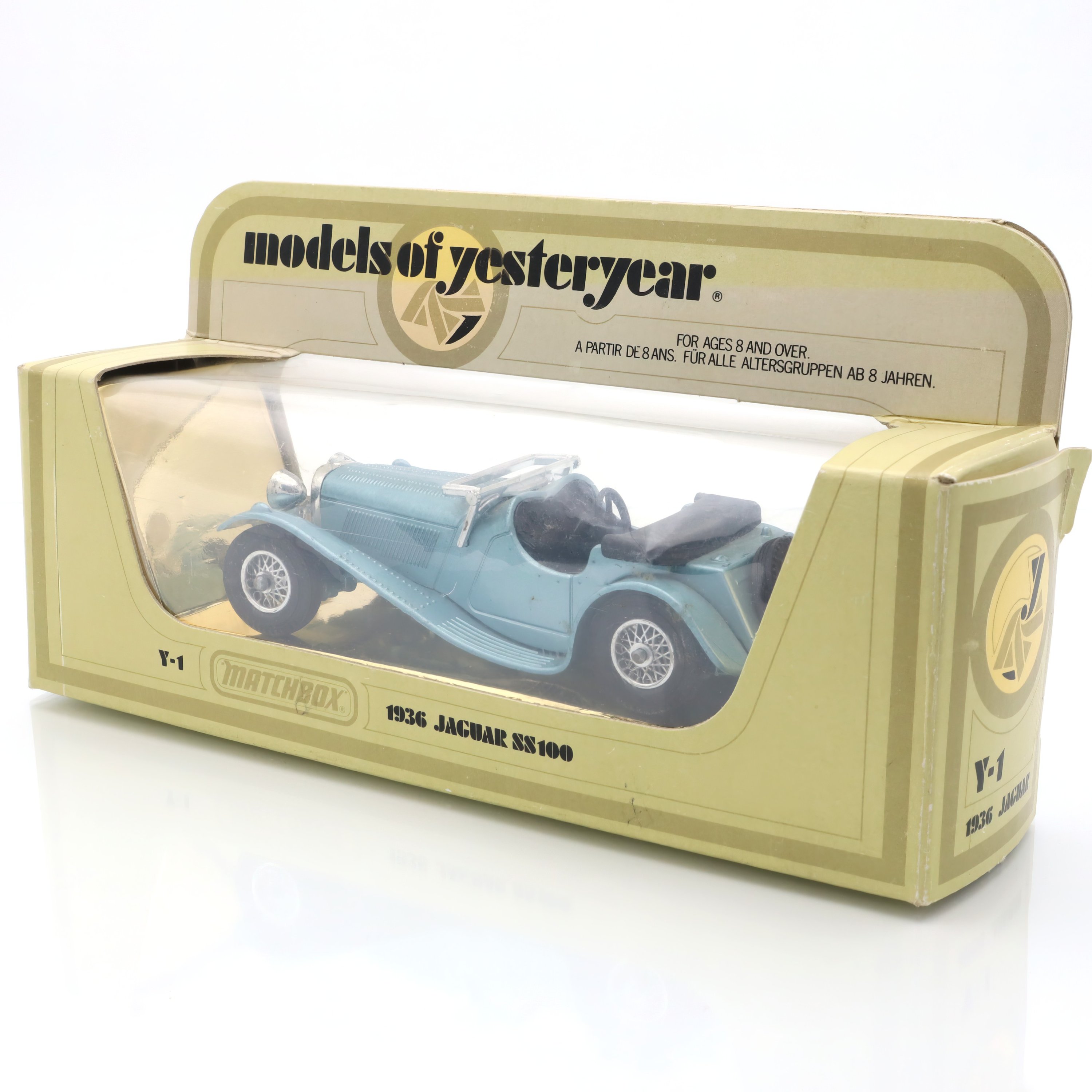 Y-1 1936 Jaguar - Vintage Diecast Collectible - Matchbox Models Of Yesteryear - Classic Car Replica - 1930s Automobile Model
