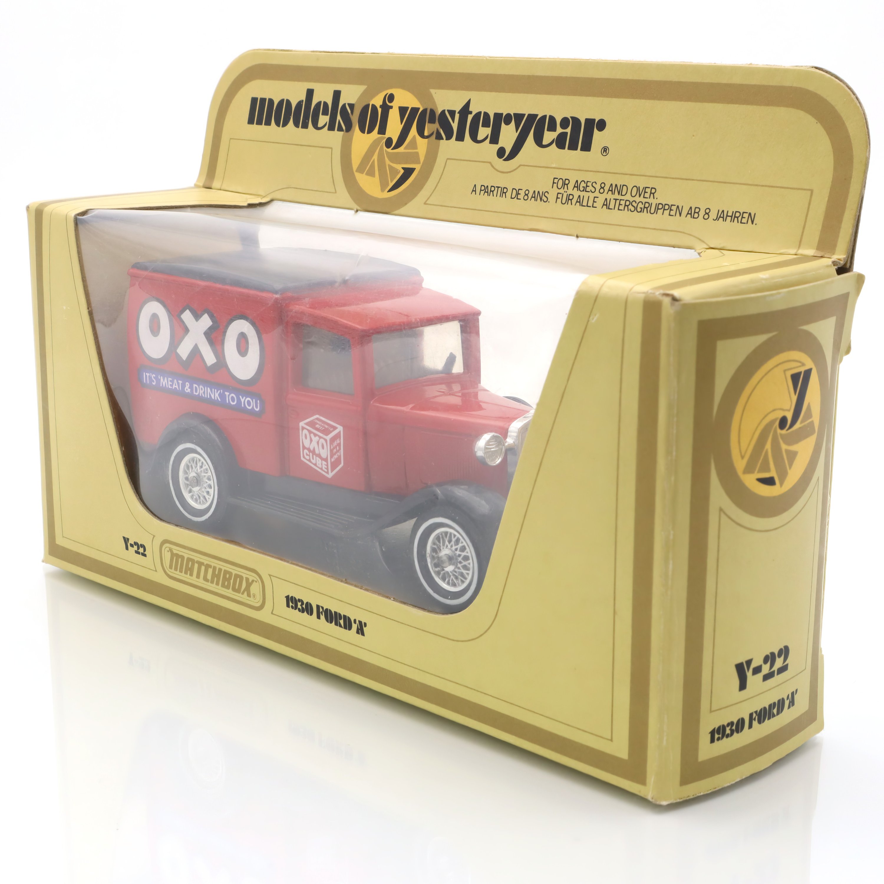 Y-22 Ford-T OXO - Vintage Diecast Collectible - Matchbox Models Of Yesteryear - Classic Car Replica - Antique Toy Model