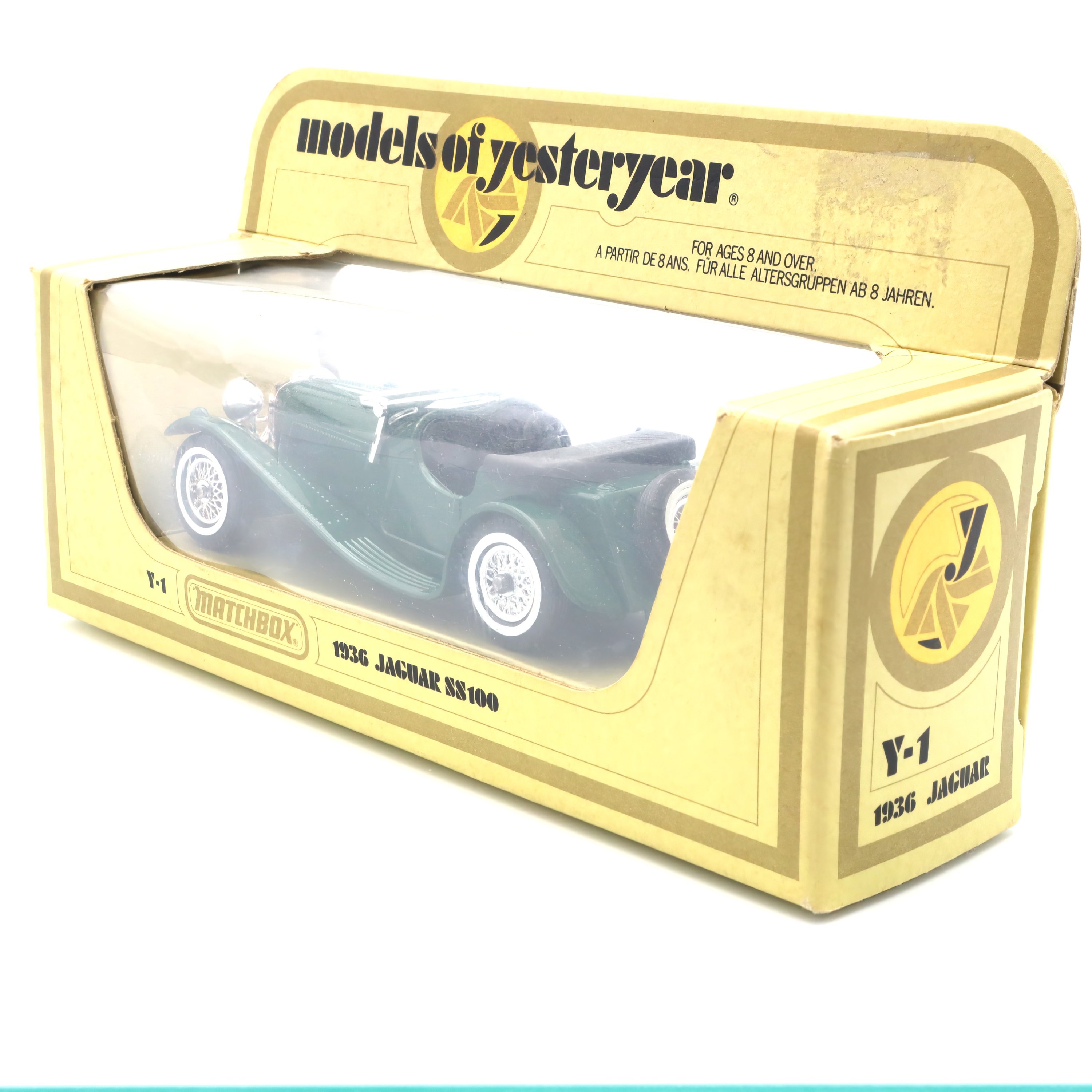 Y-1 Jaguar SS100 - Classic British Sports Car - Vintage Collectible Model - Diecast Replica - 1930s Automotive Icon