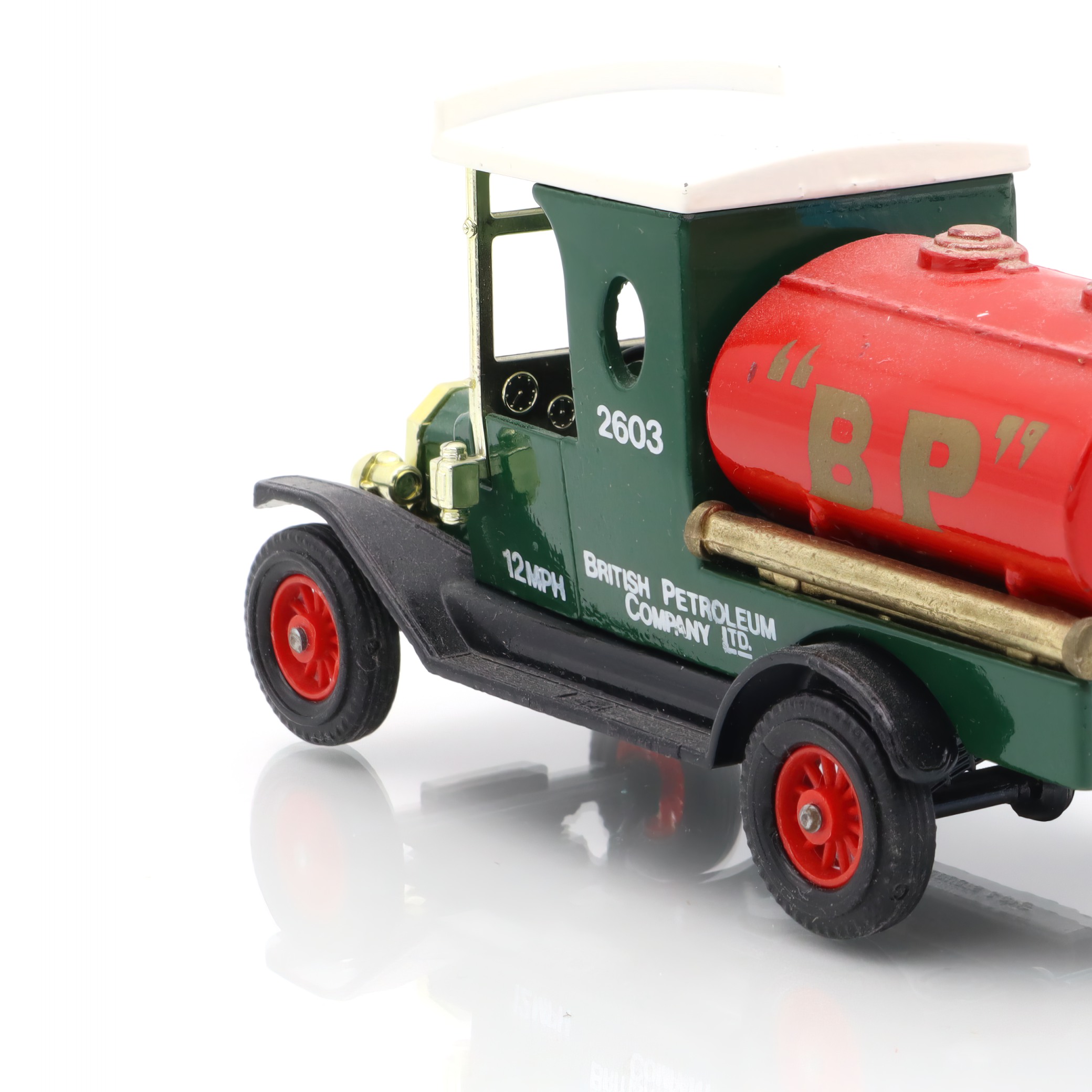 Ford Model BP Tanker Diecast Detailed View Thumbnail for Ford Model-T BP - Vintage Car Memorabilia - Antique Automotive Collectible - Classic Car Decor - Models Of Yesteryear