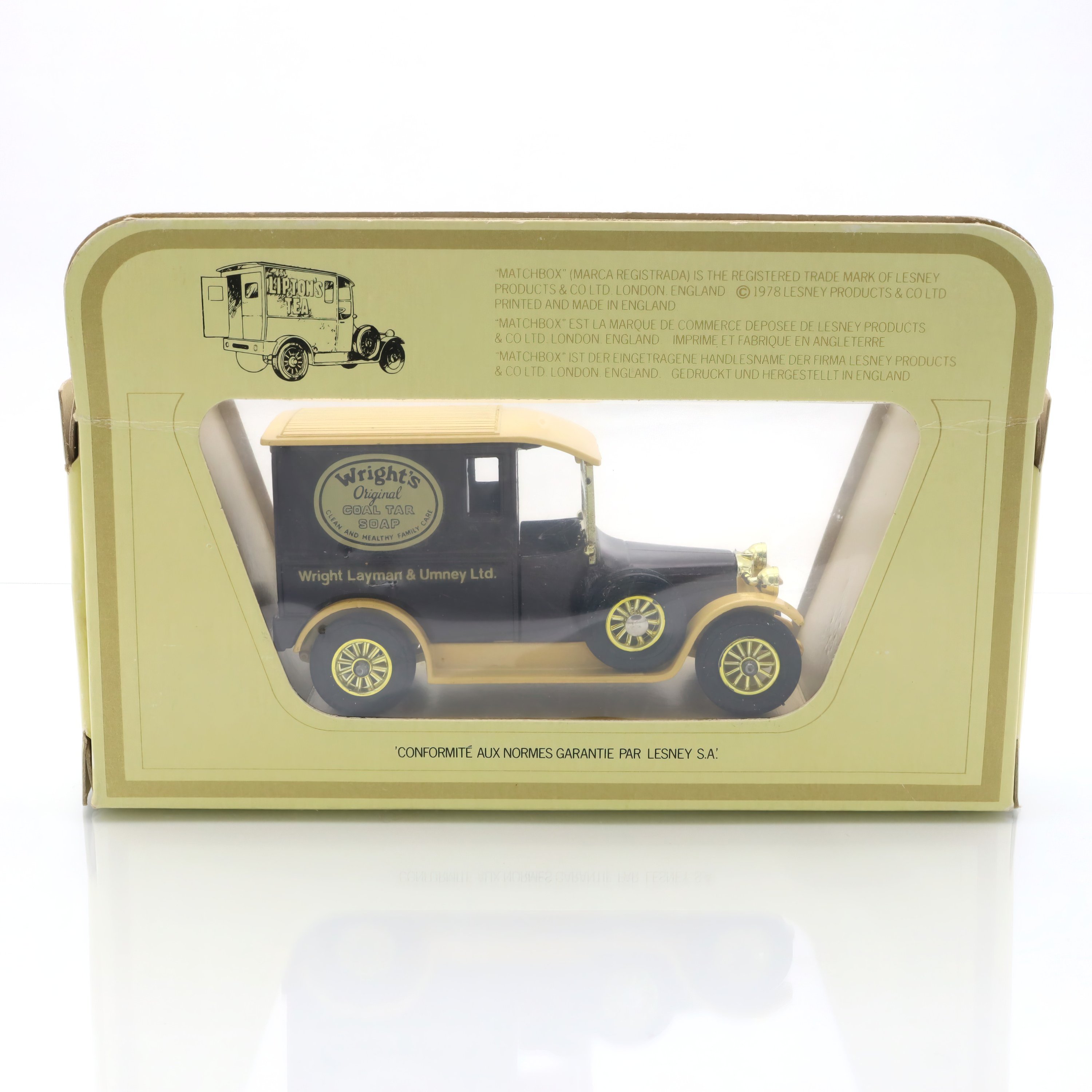 Y-5 1927 Talbot Wright’s Van - Diecast Model - Vintage Collectible - Rare Matchbox Edition - Classic Display Piece