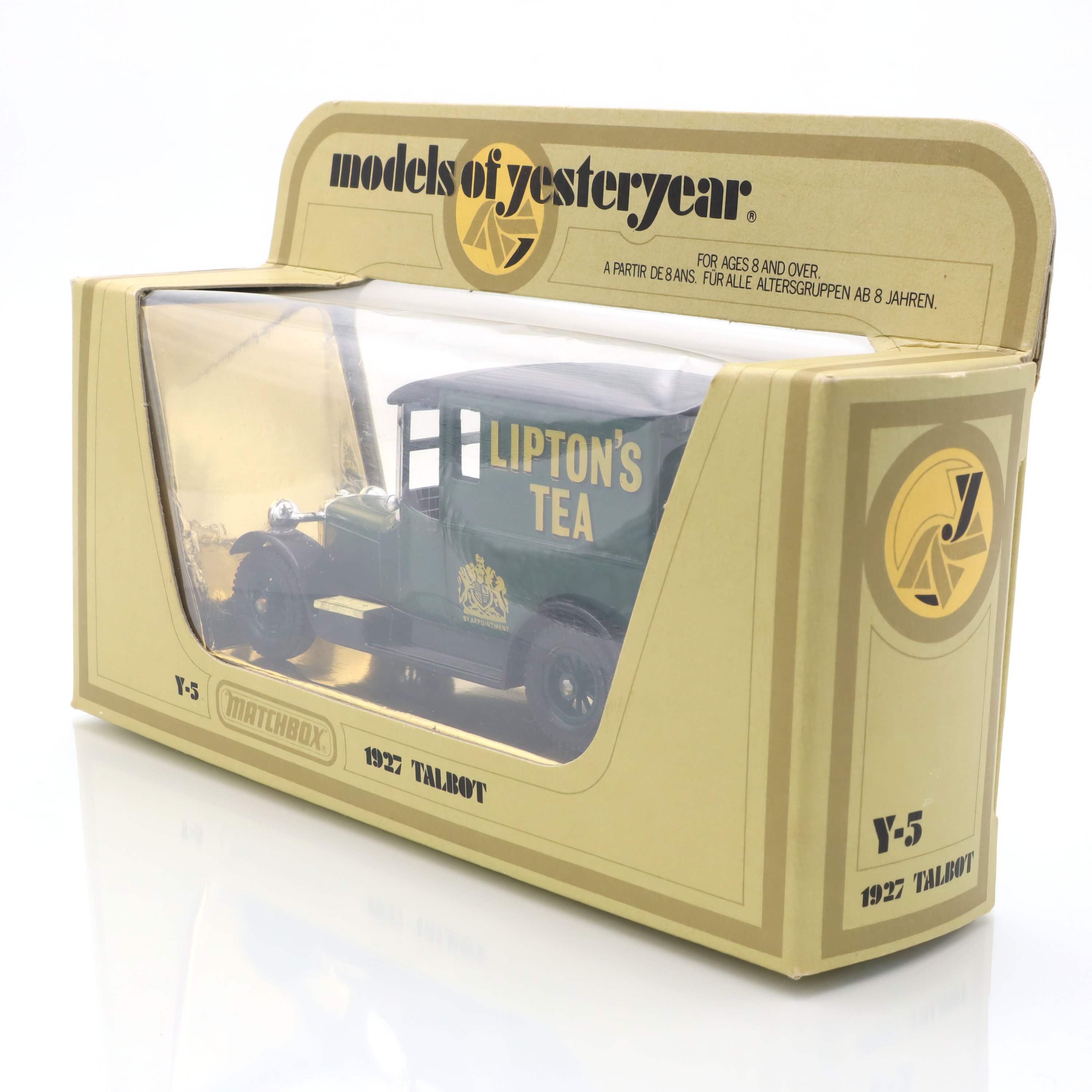 Y-5 1927 Talbot Van - Lipton’s Tea - Vintage Diecast Collectible - Classic British Advertising Van - Rare Matchbox Model