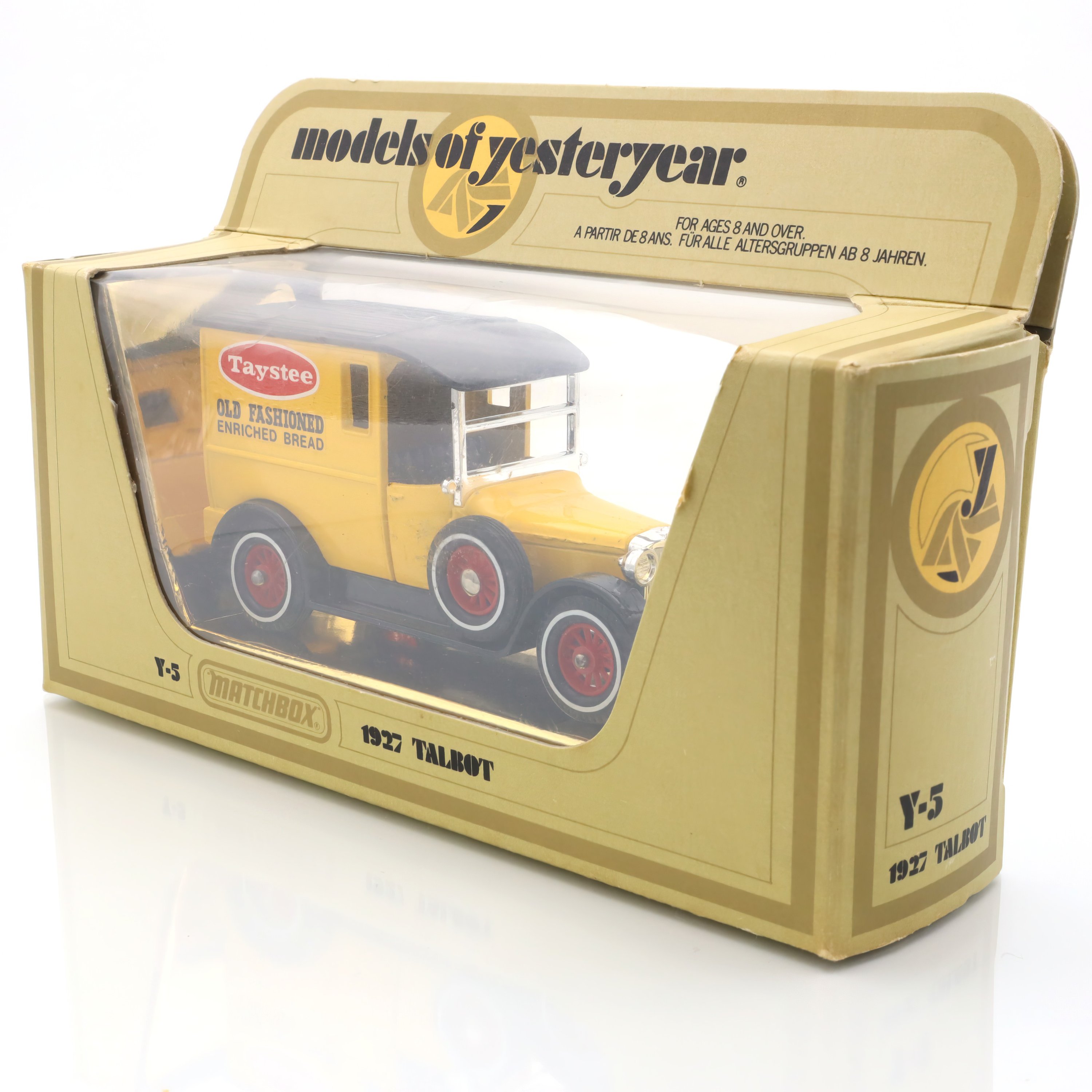 Y-5 1927 Talbot Taystee Bread Van - Vintage Delivery Vehicle - Collectible Diecast Model - Rare Matchbox Edition - Antique Toy Car