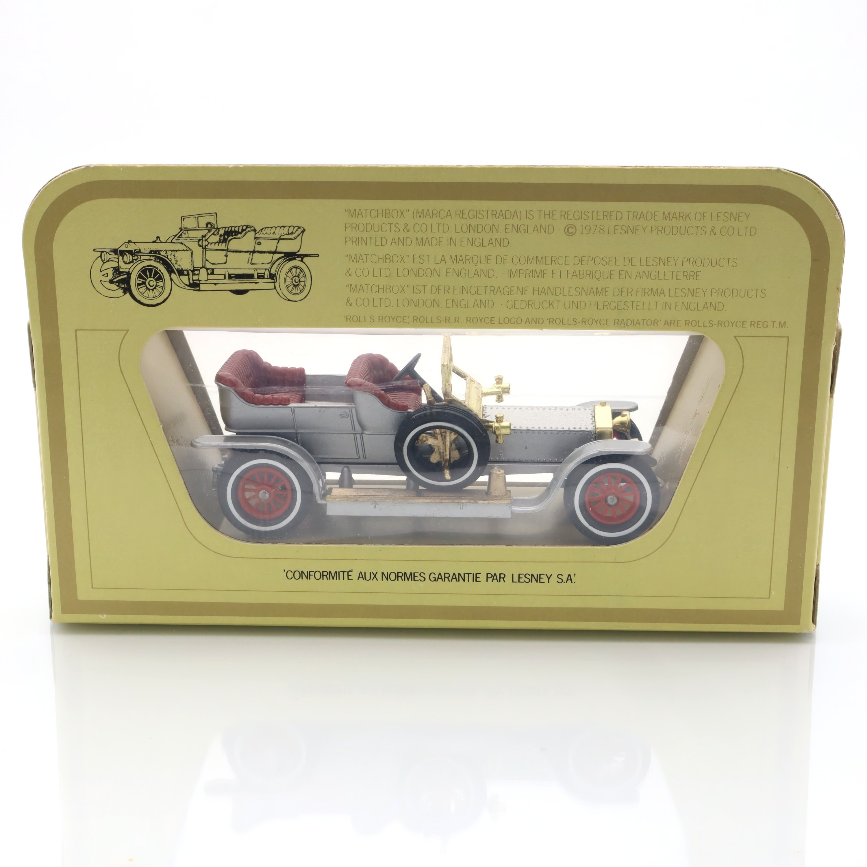 Y-10 1906 Rolls Royce Silver Ghost - Vintage Diecast Collectible - Classic Automobile Miniature - Antique Toy Car Replica