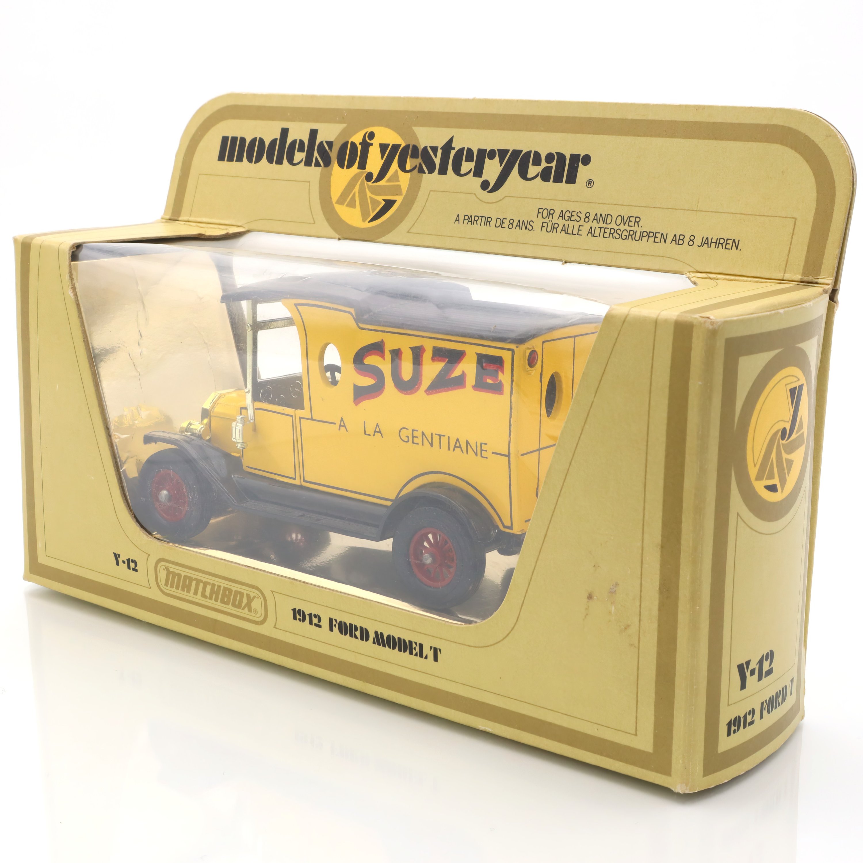 Y-12 1912 Ford Model T - Suze Van - Diecast Collectible - Vintage Car Model - Antique Replica - Limited Edition Display
