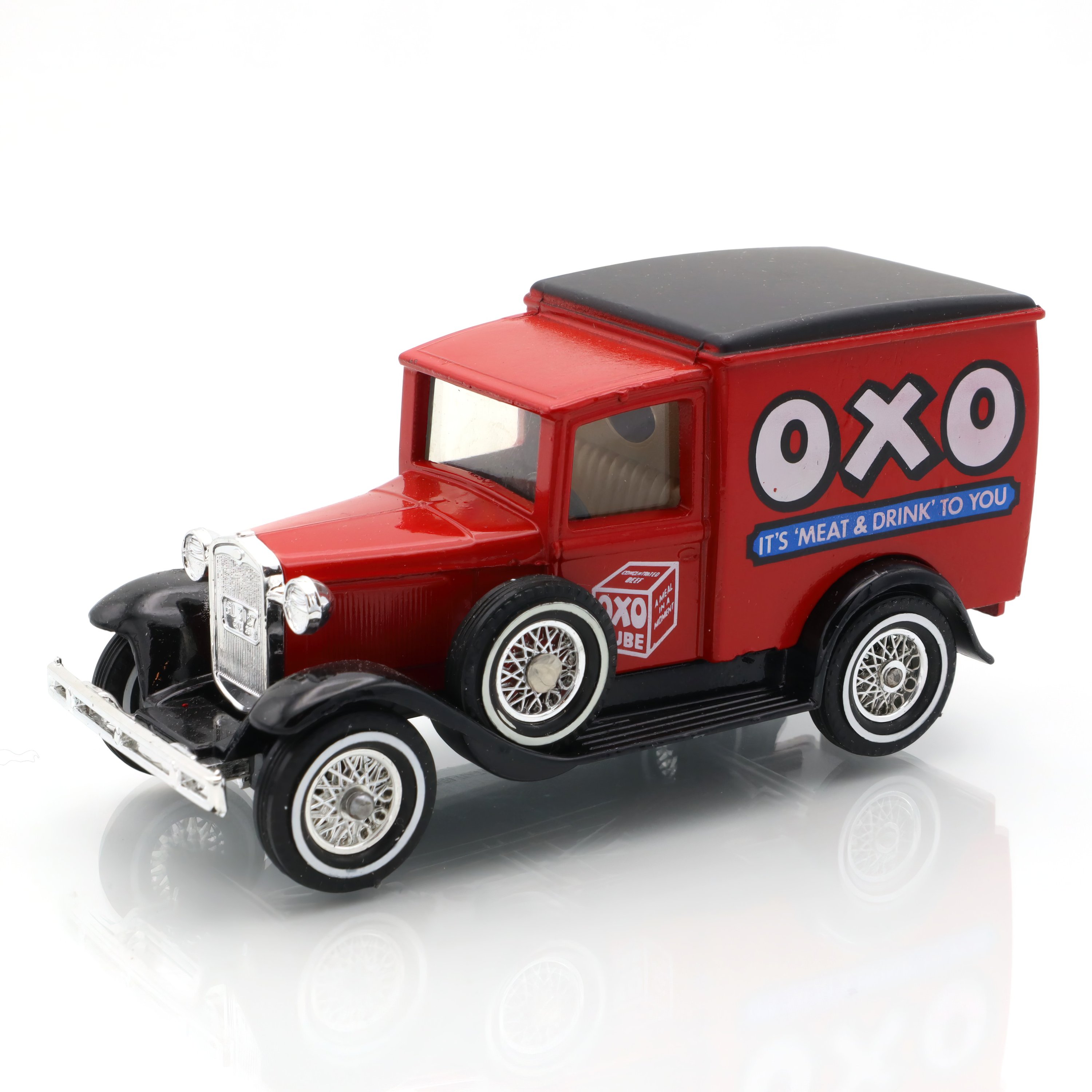 Y-22 1930 Ford A OXO Van - Vintage Diecast Collectible - Rare Antique Toy Car - Classic Advertising Model - Display Ready