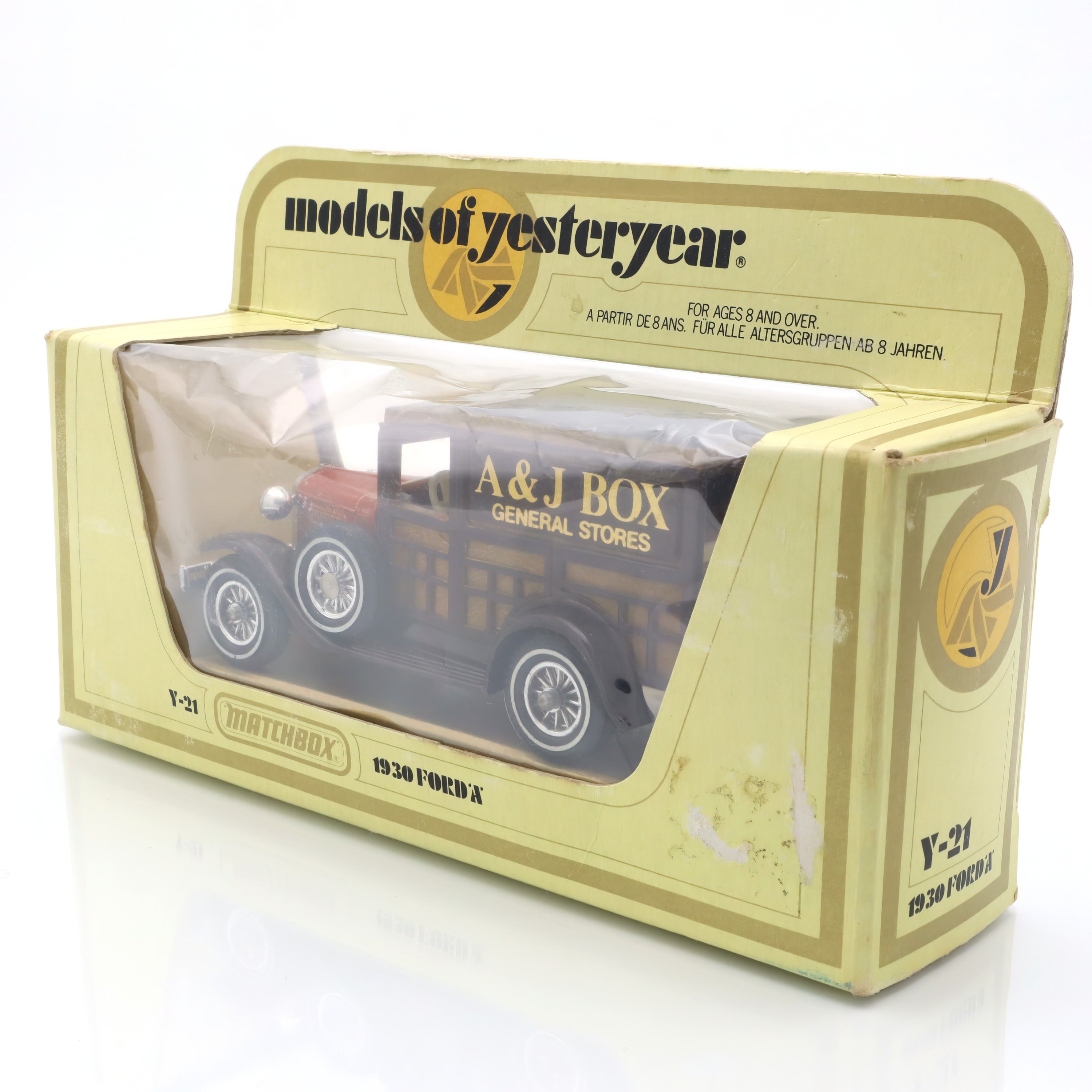 Y-21 1930 Ford A General Stores Van - Diecast Collectible - Vintage Toy Vehicle - Classic Model Truck - Limited Edition Replica