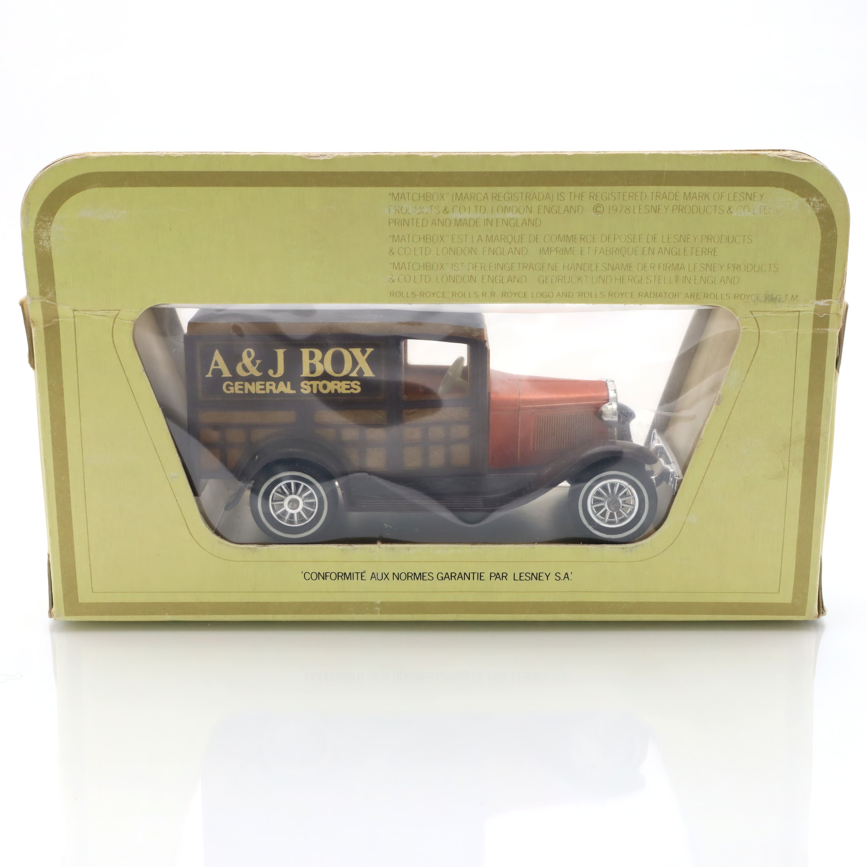 Y-21 1930 Ford A General Stores Van - Diecast Collectible - Vintage Toy Vehicle - Classic Model Truck - Limited Edition Replica