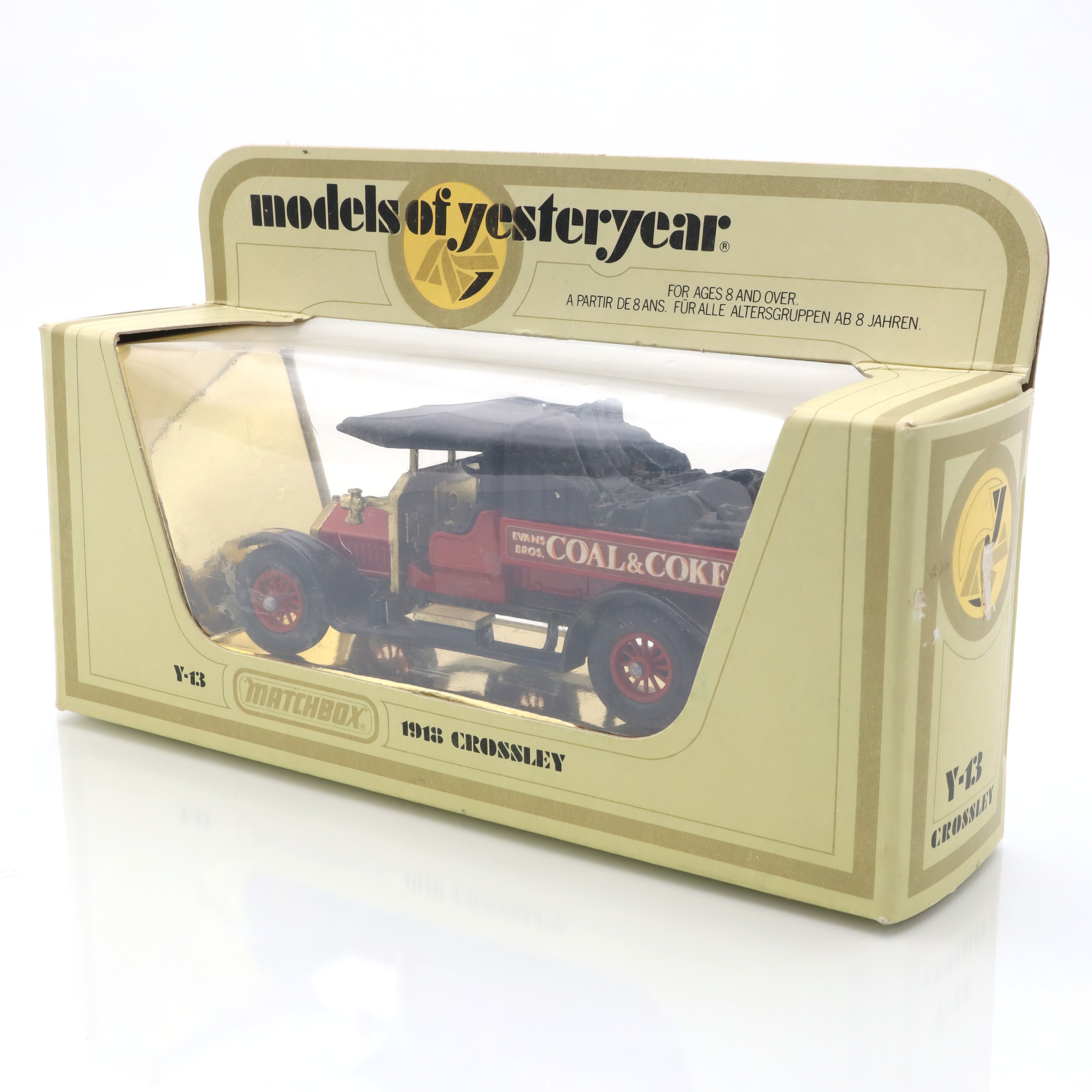 Y-13 1918 Crossley Coal Truck - Vintage Diecast Model - Collectible Toy Vehicle - Historical Replica Truck - Matchbox Metal Model