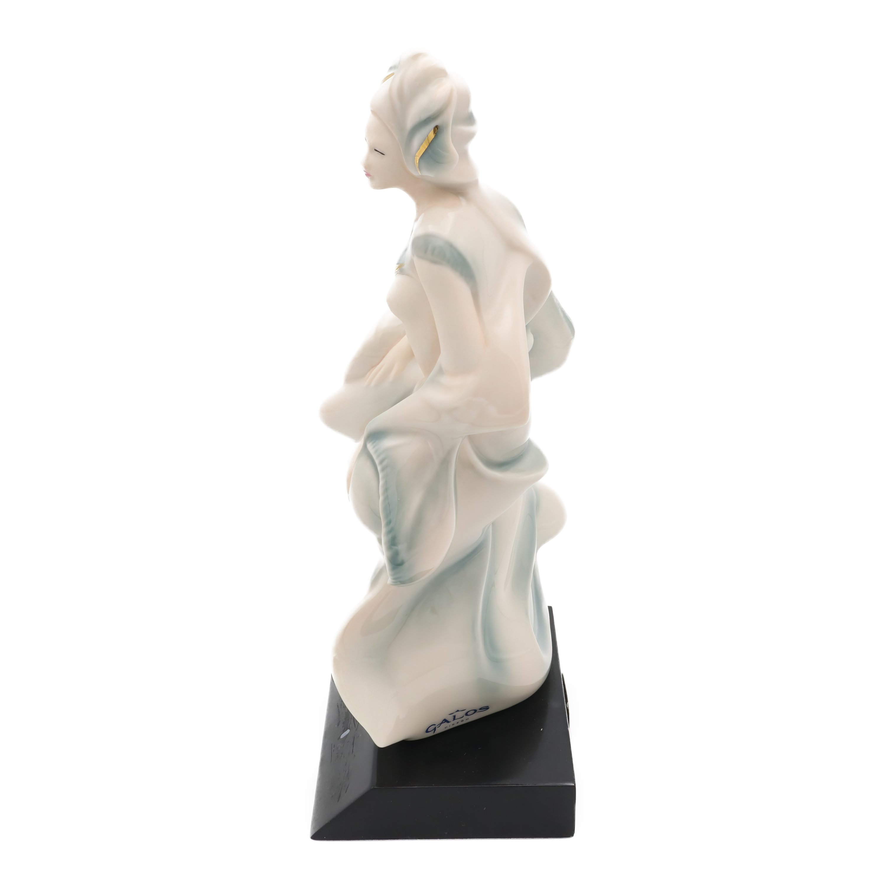 Fantasy Woman Figurine - Hand Painted Galos Porcelain - Medicina Ethereal Beauty With Elegant Details - Very Rare